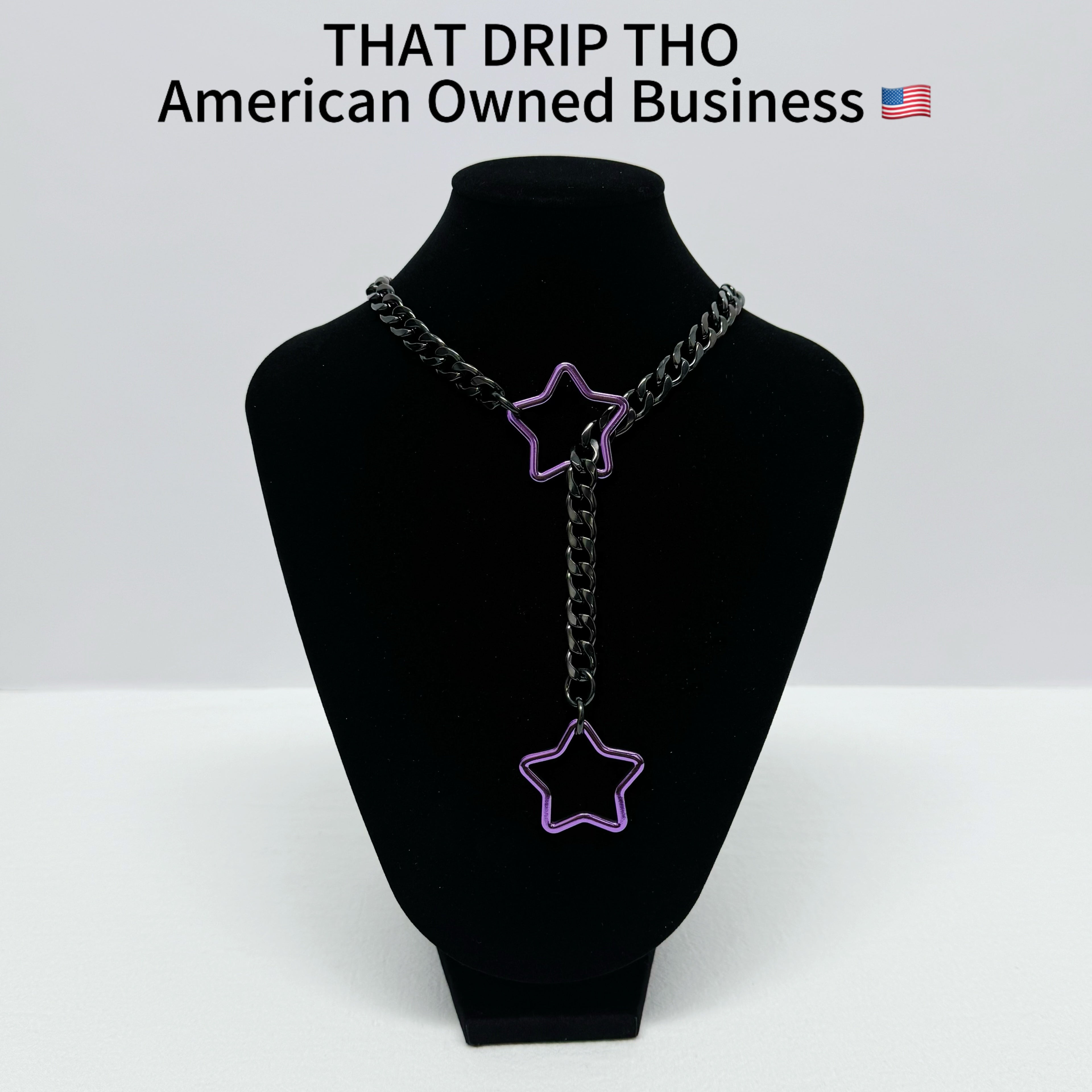 Special Double-Star Slip Chain Necklace