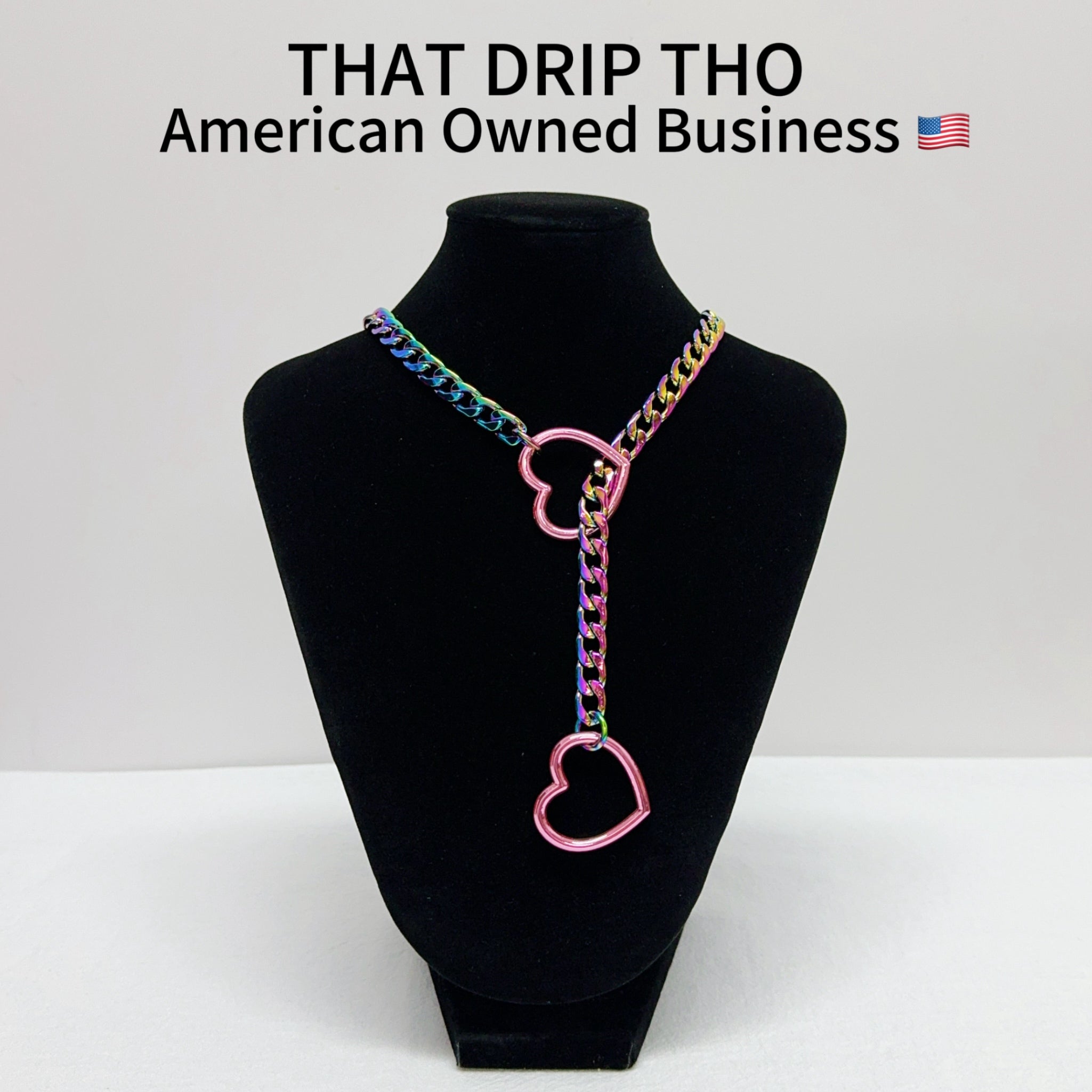 Luxe Chain (Besondere Halskette mit rosa Herz)