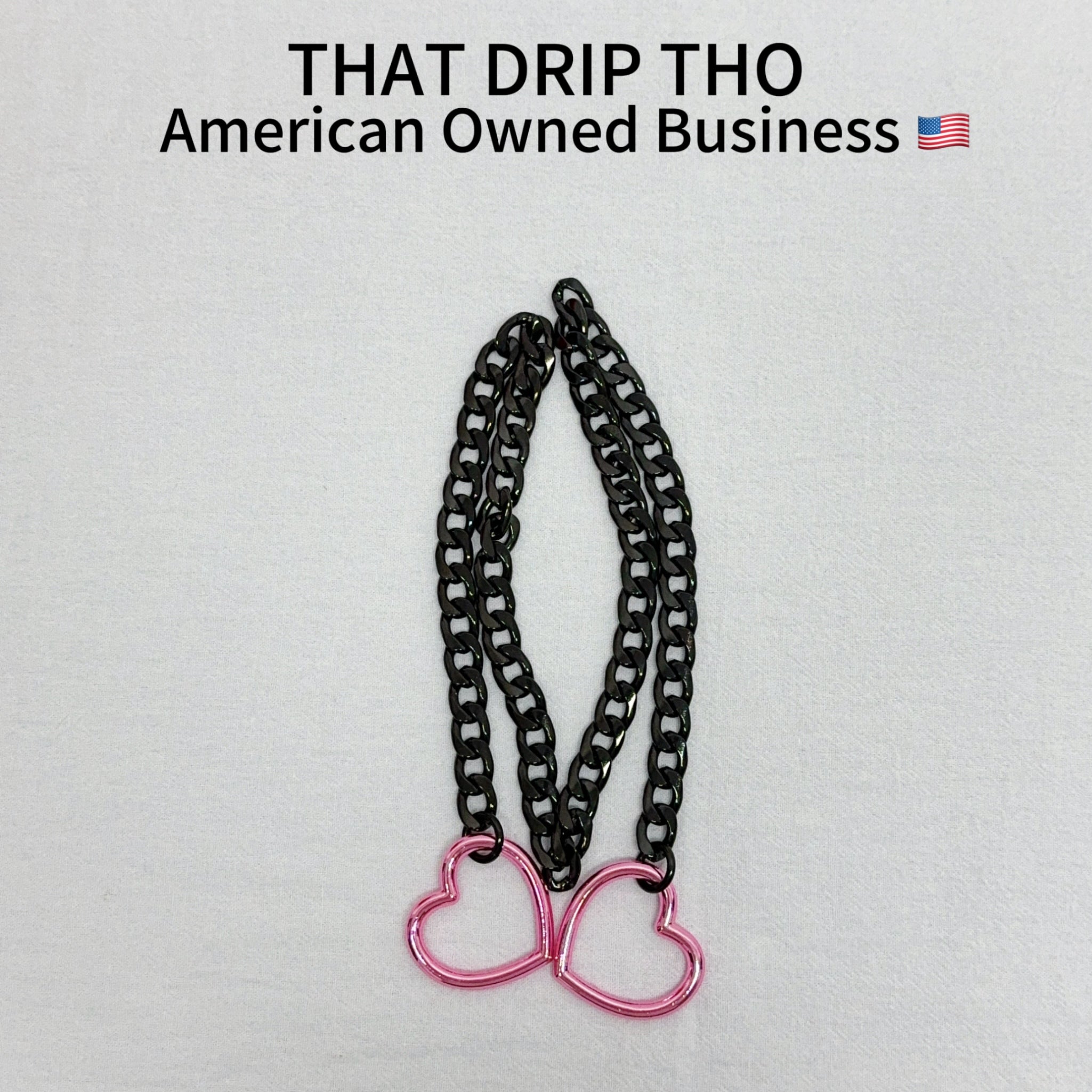 Luxe Chain (Besondere Halskette mit rosa Herz)