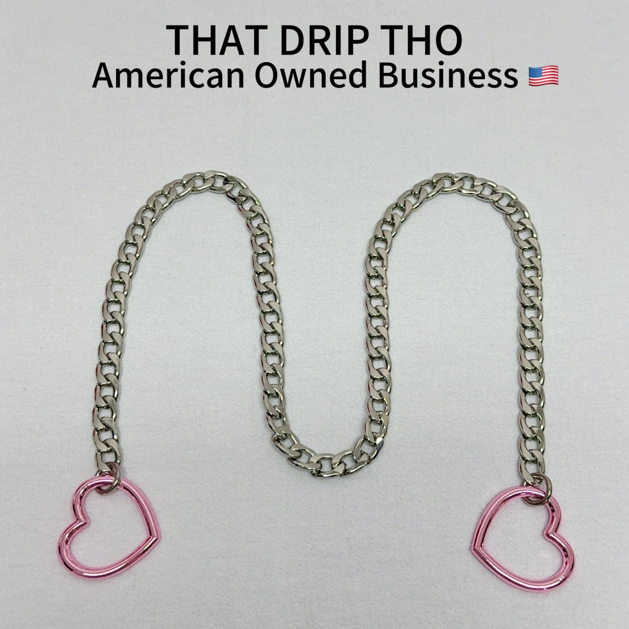 Luxe Chain (Besondere Halskette mit rosa Herz)