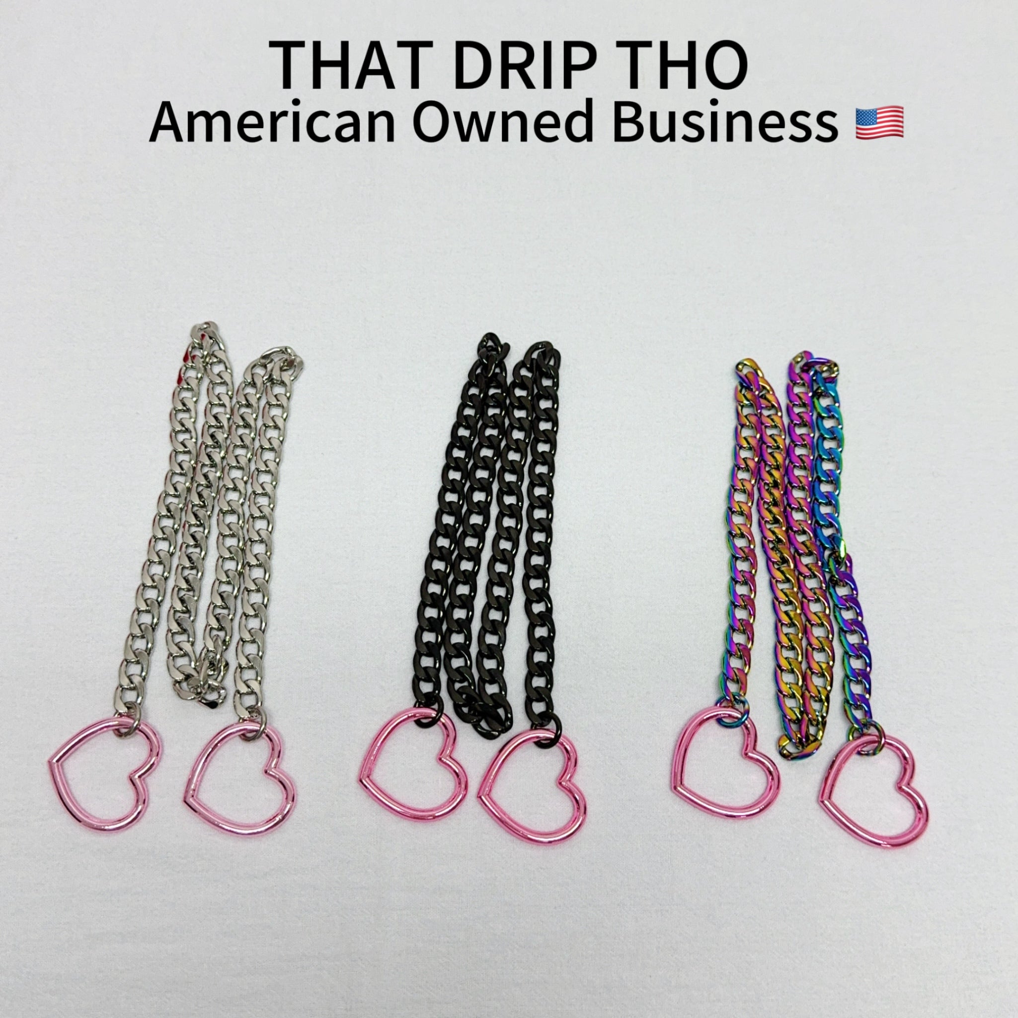 Luxe Chain (Besondere Halskette mit rosa Herz)
