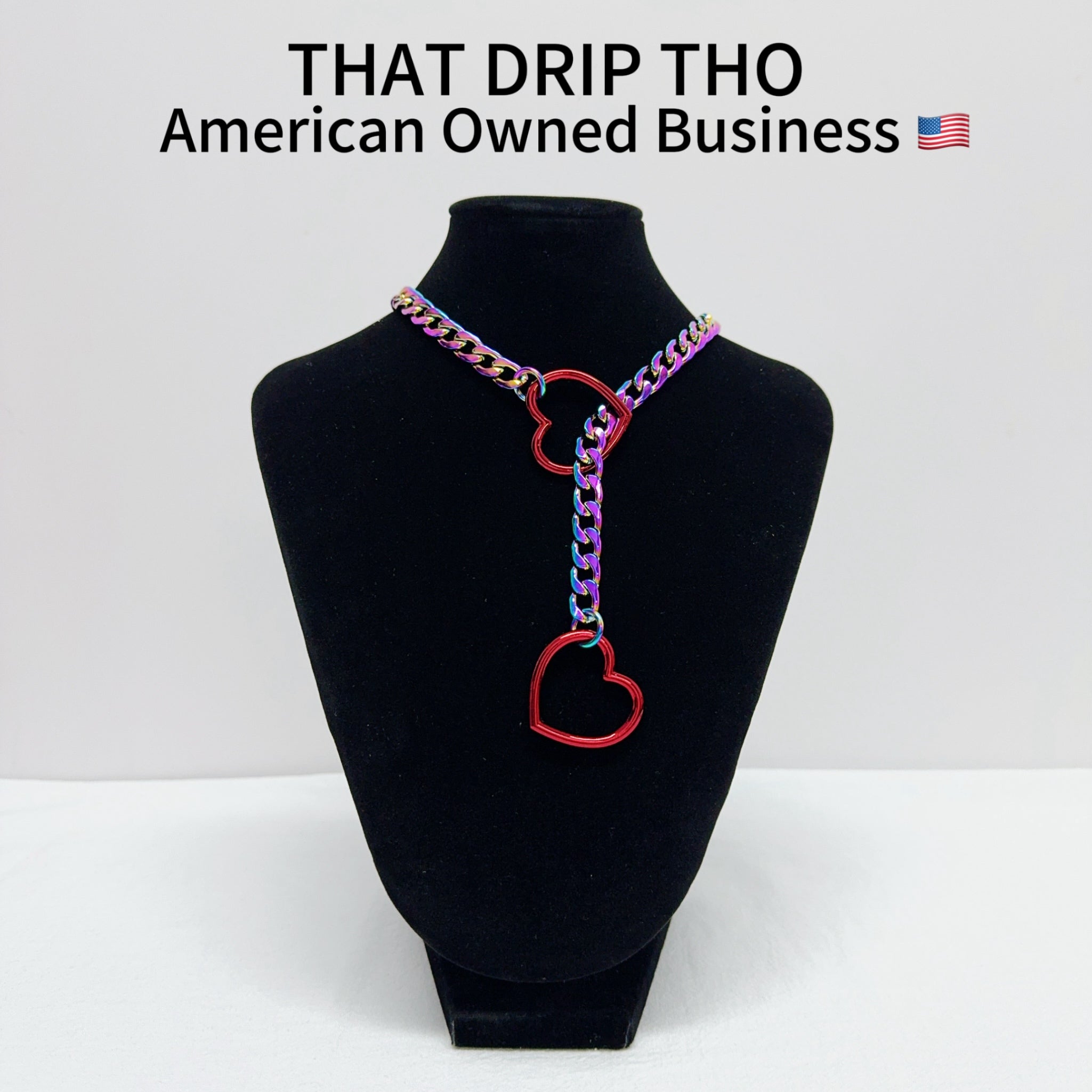 Double Red Heart Chain