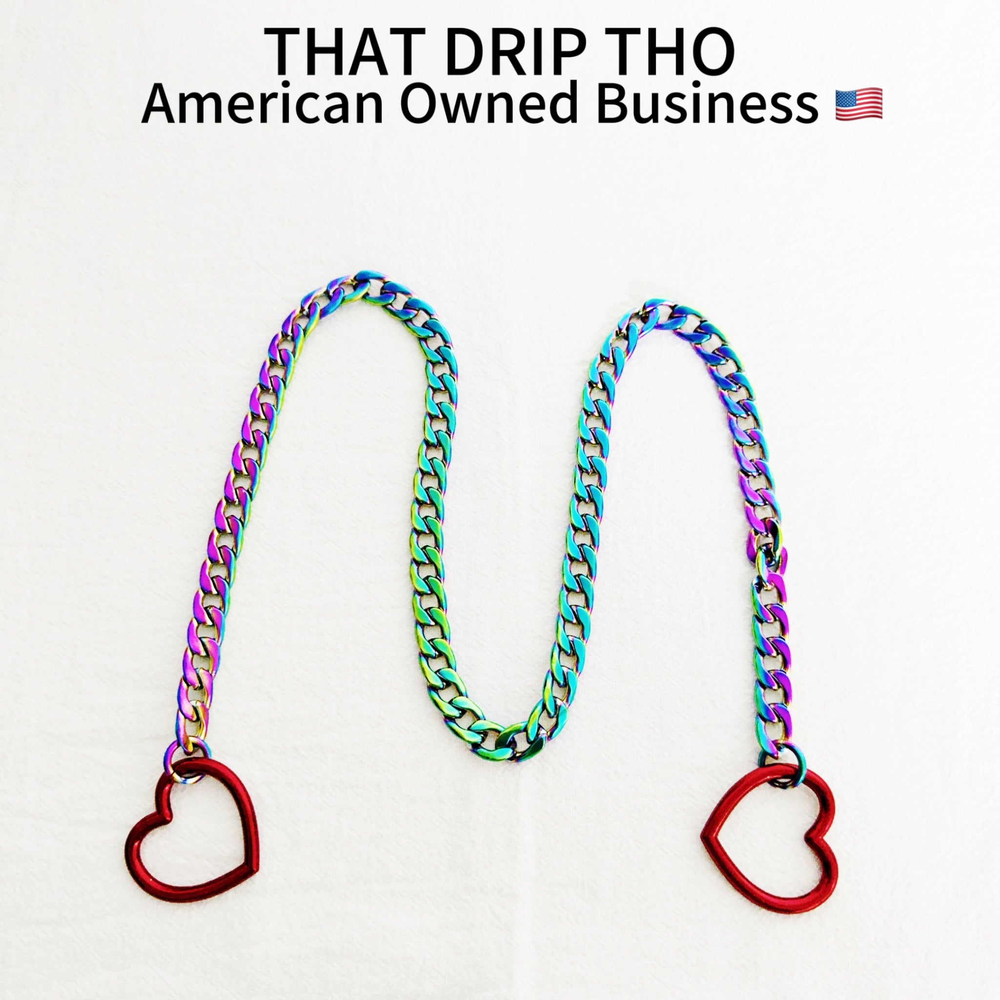 Double Red Heart Chain