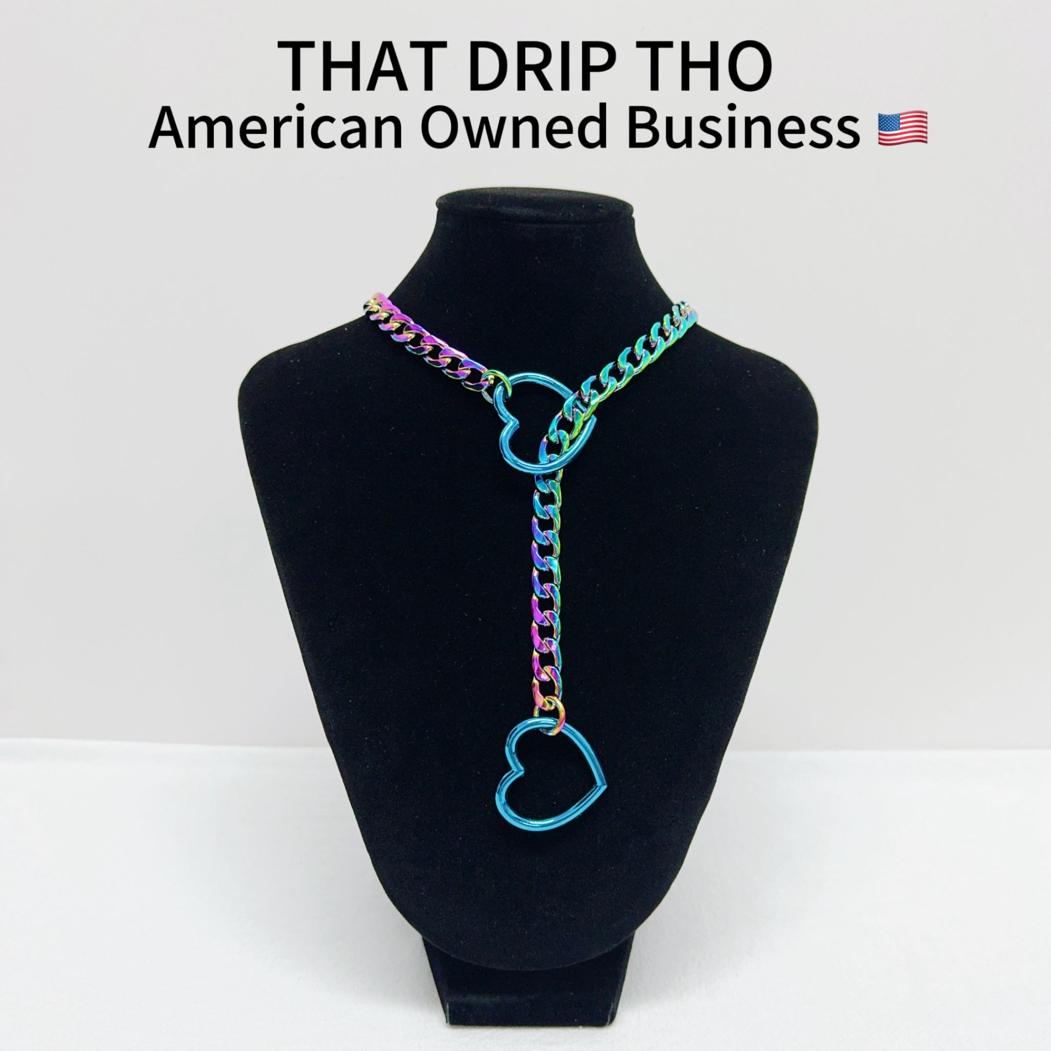 Luxe Chain (Besondere Halskette mit blauem Herz)