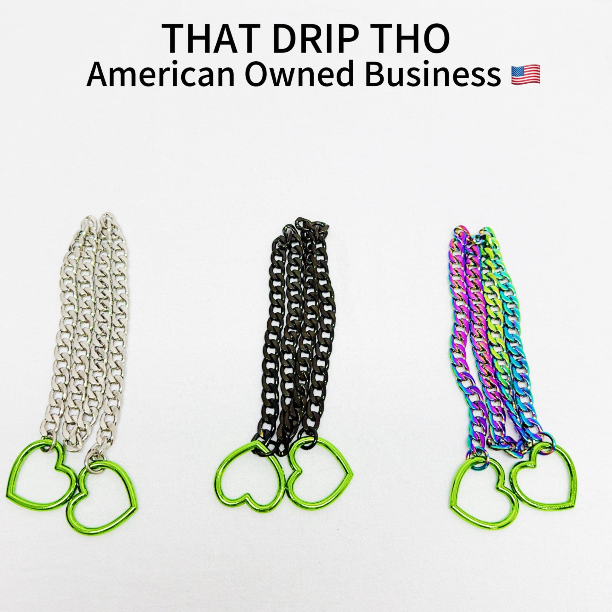 Double Green Heart Chain