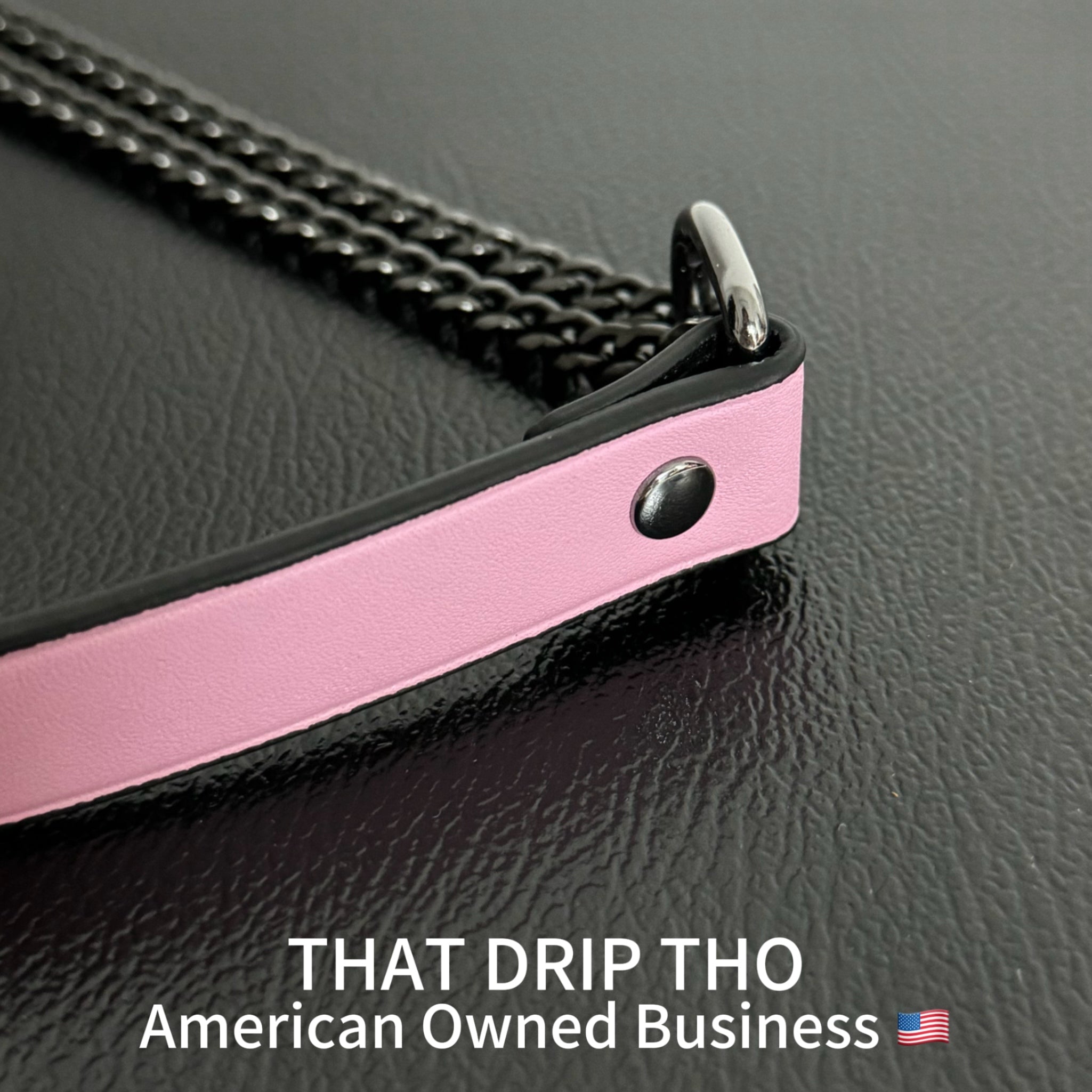 Luxe Chain (Fashion Layered Chain Leather Choker Necklace) (Premium Limited Cute Pink Color)