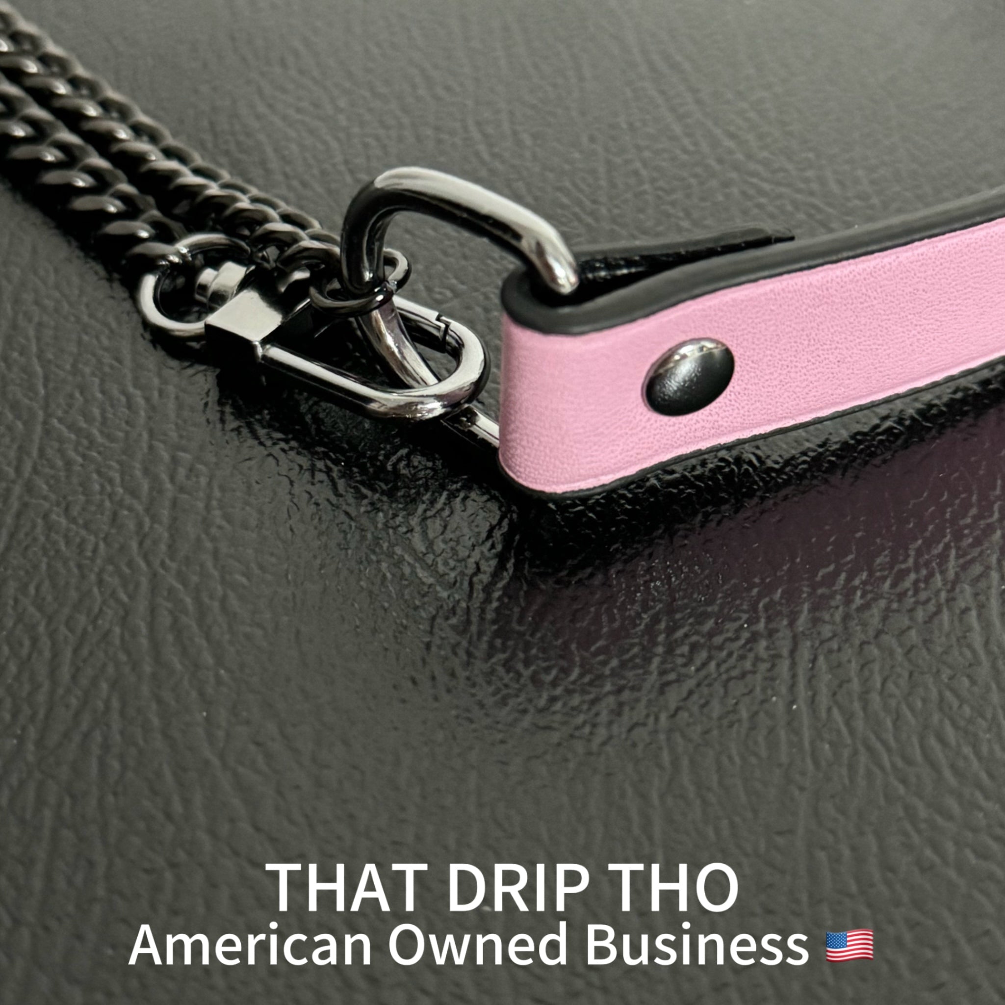 Luxe Chain (Fashion Layered Chain Leather Choker Necklace) (Premium Limited Cute Pink Color)