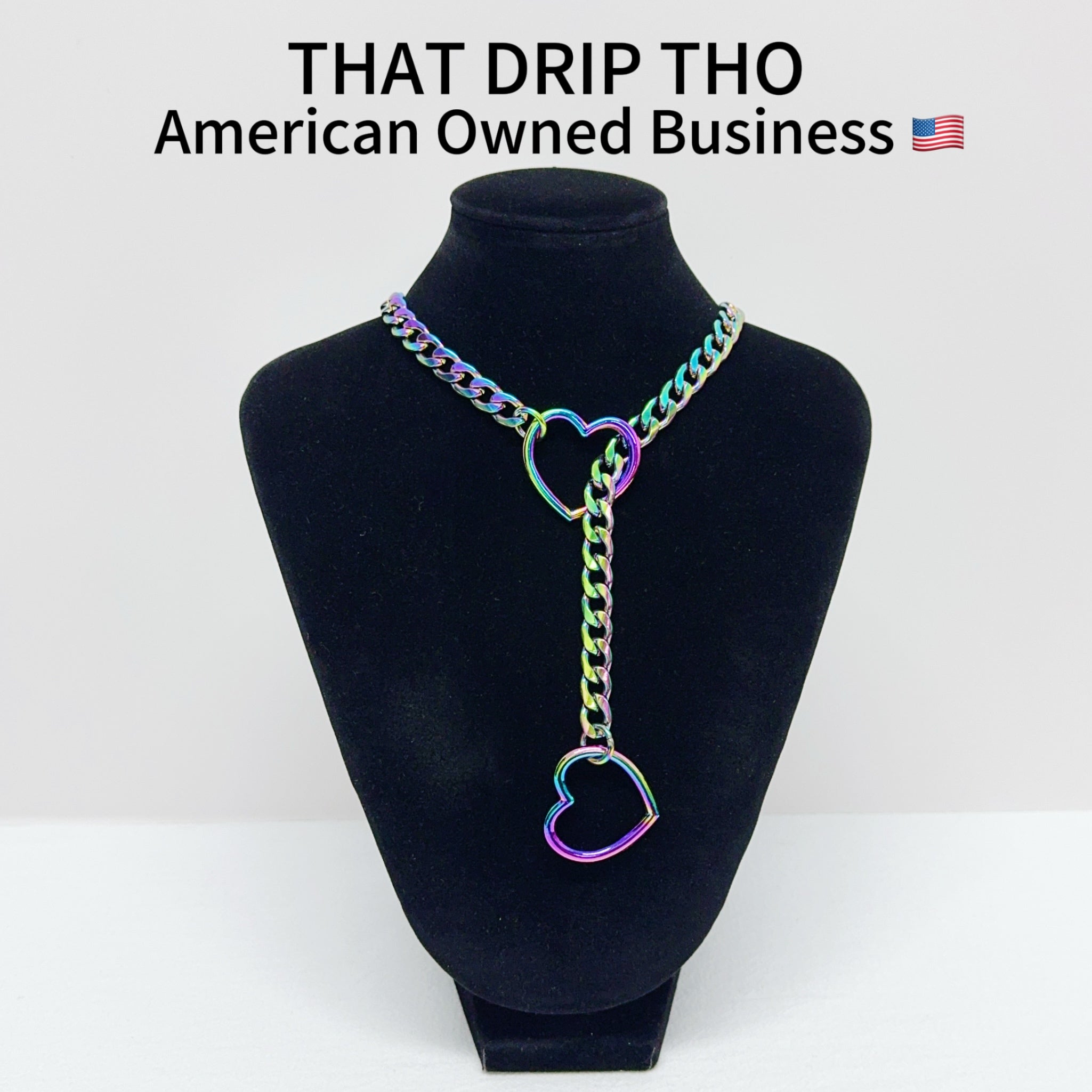 Luxe Chain (Special Heart Necklace) (Classic Color-Silver, Black, Gold, Rainbow)