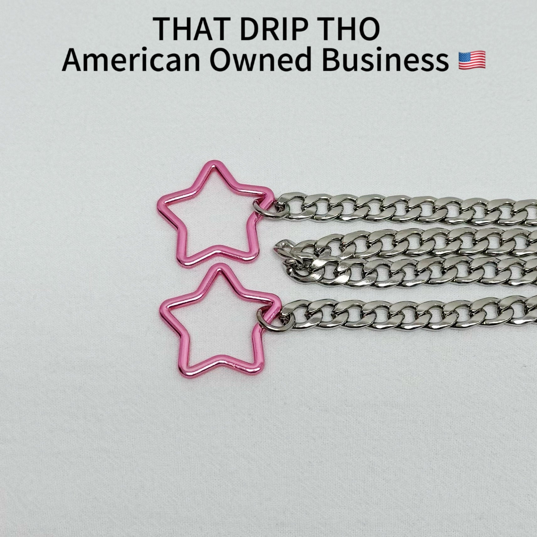 Luxe Chain (Special Double Pink Star Pendants Necklace)