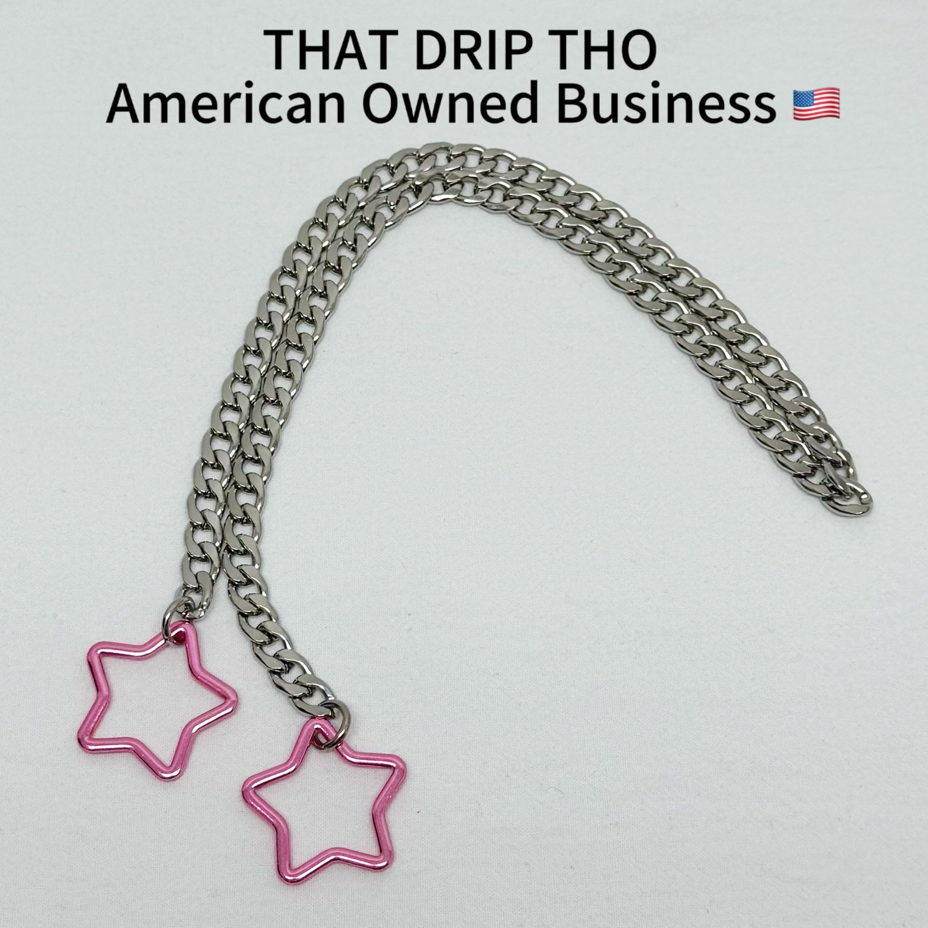 Luxe Chain (Special Double Pink Star Pendants Necklace)