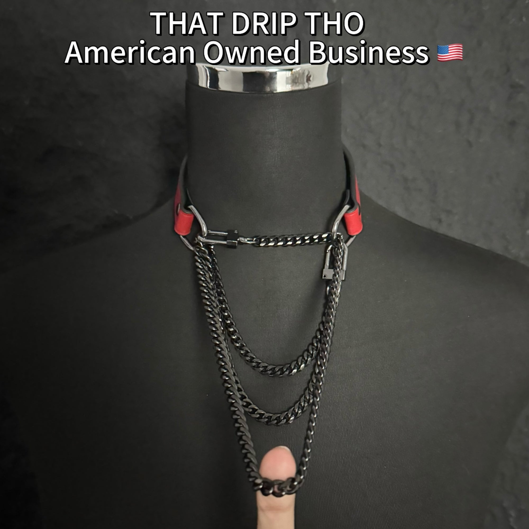 Luxe Chain (Premium Double Layered Chains Leather Choker with Adjustable Dark Purple Pattern Bracelet-– Silver Hardware