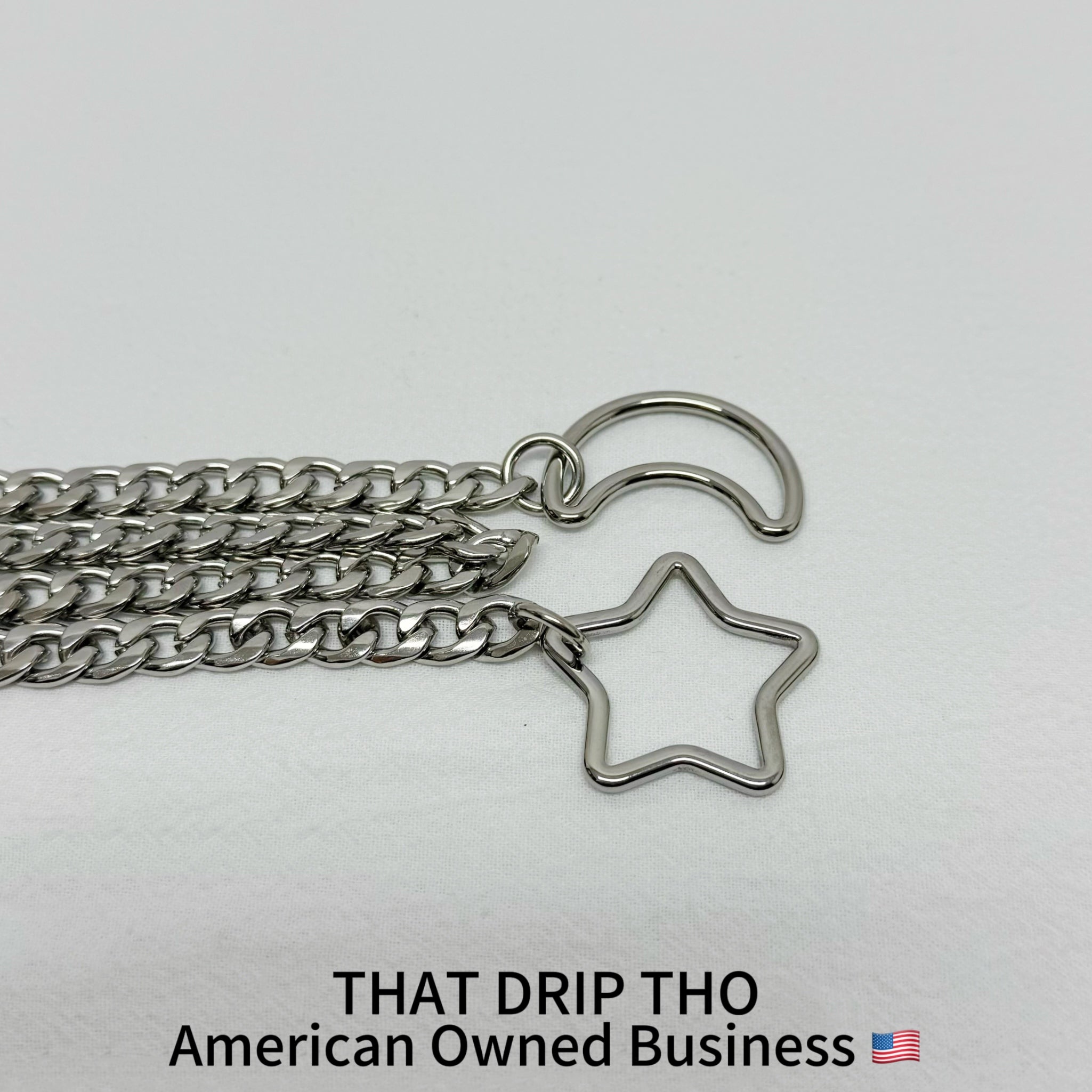 Luxe Chain (Special Star&Moon with Silver chain Necklace)