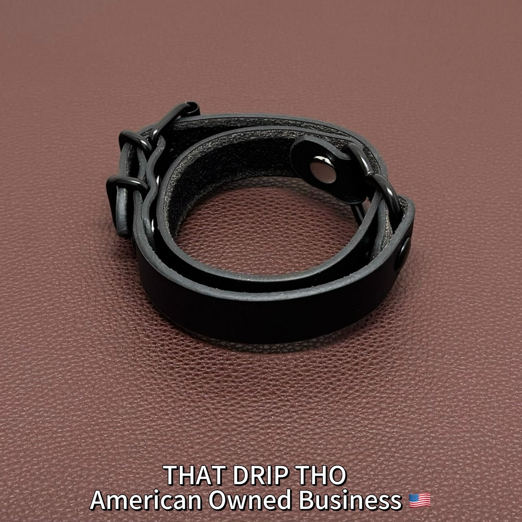 Luxe Chain( 3 in 1 Convertible Leather Bracelet, Handcuffs & Choker Necklace) ( Black Leather with Heart)