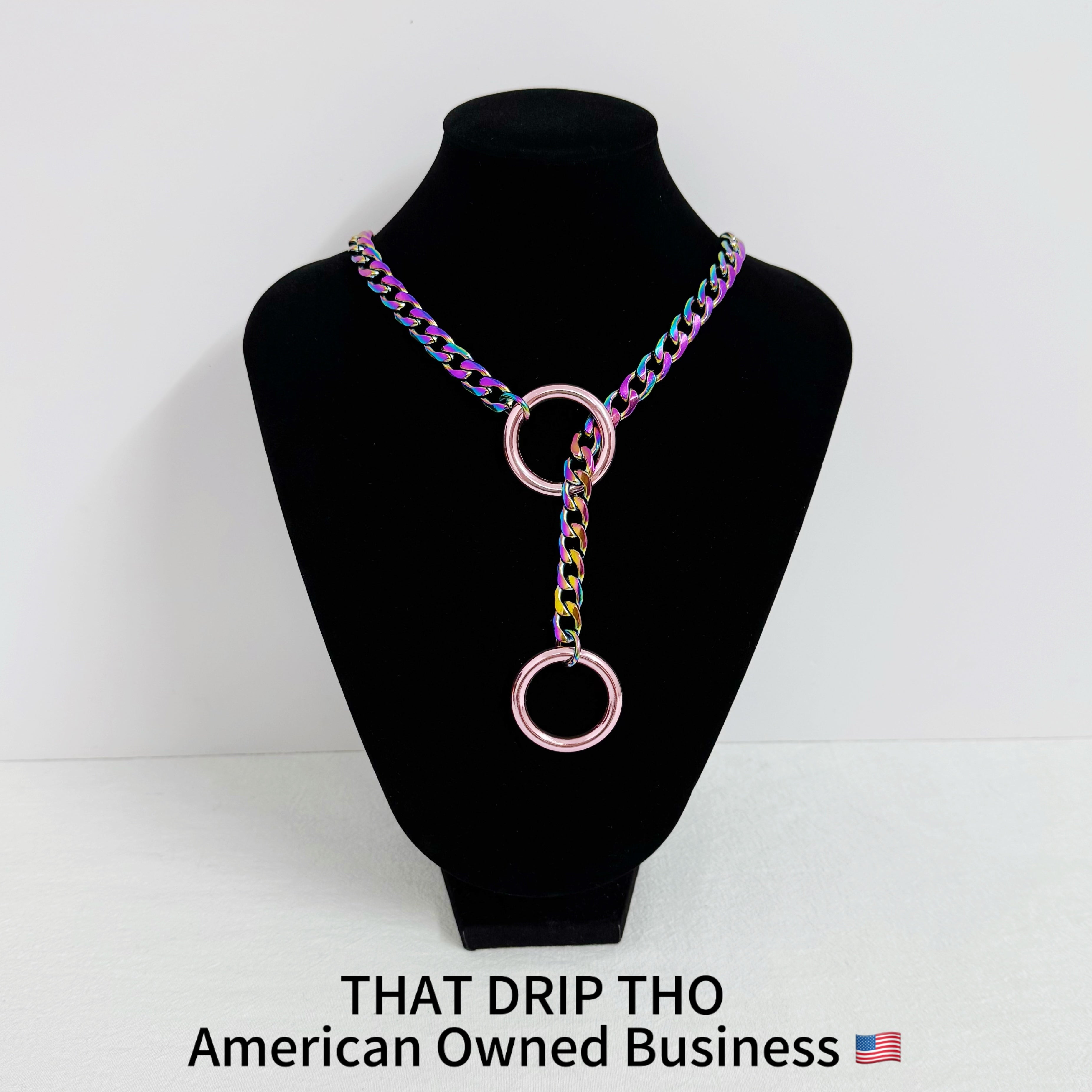Luxe Chain (Besondere Halskette mit grünem Herz)