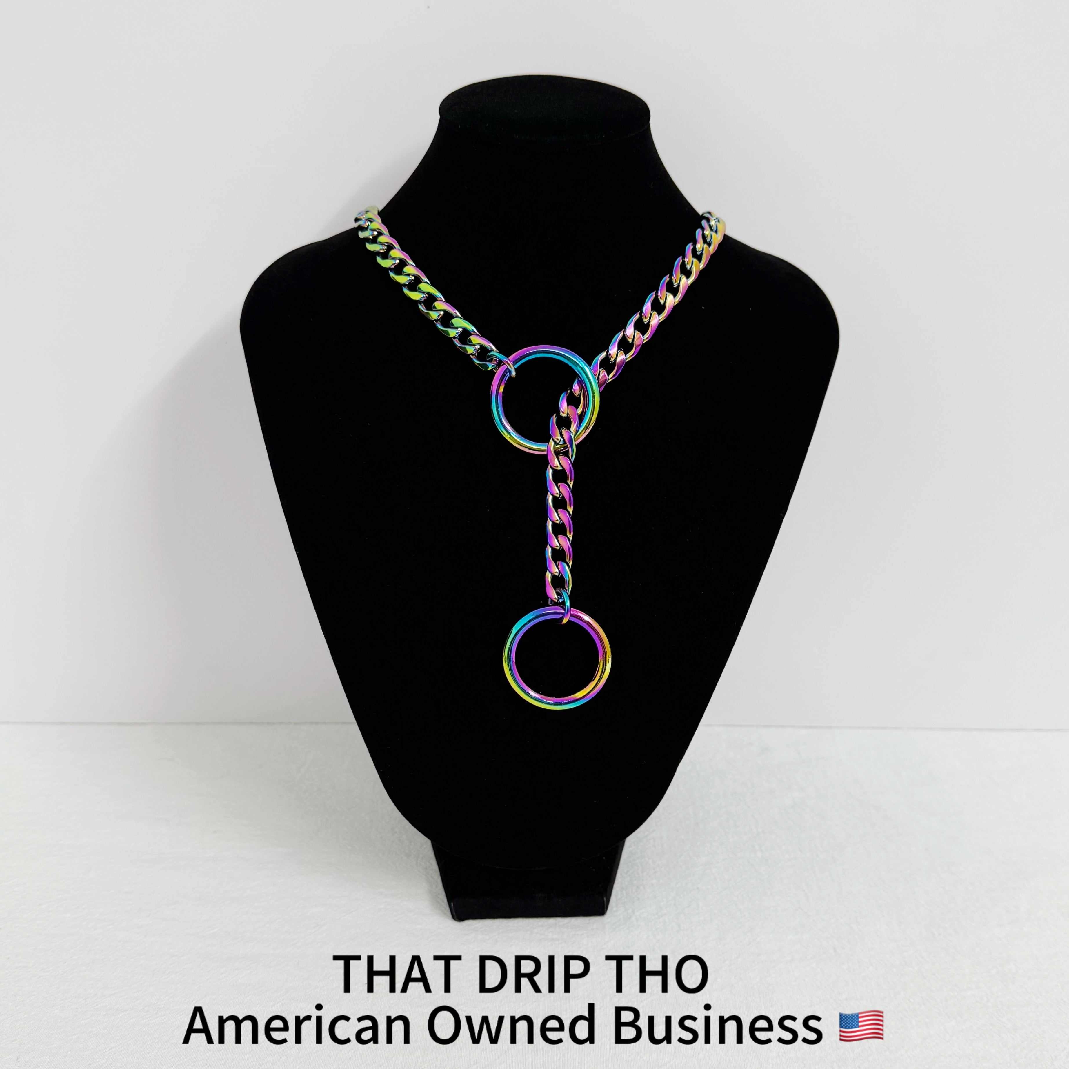 Luxe Chain (Besondere Halskette mit grünem Herz)