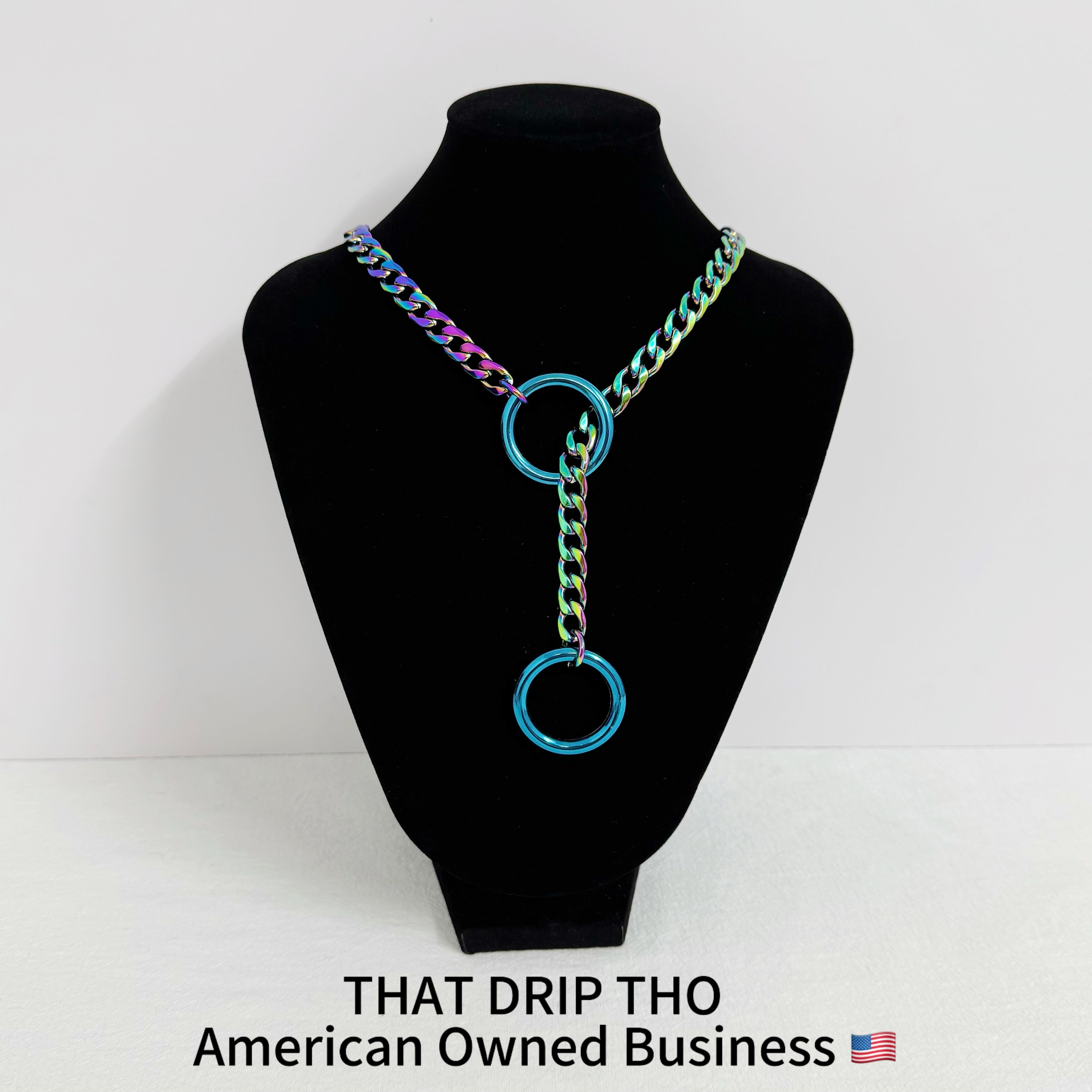 Luxe Chain (Besondere Halskette mit grünem Herz)