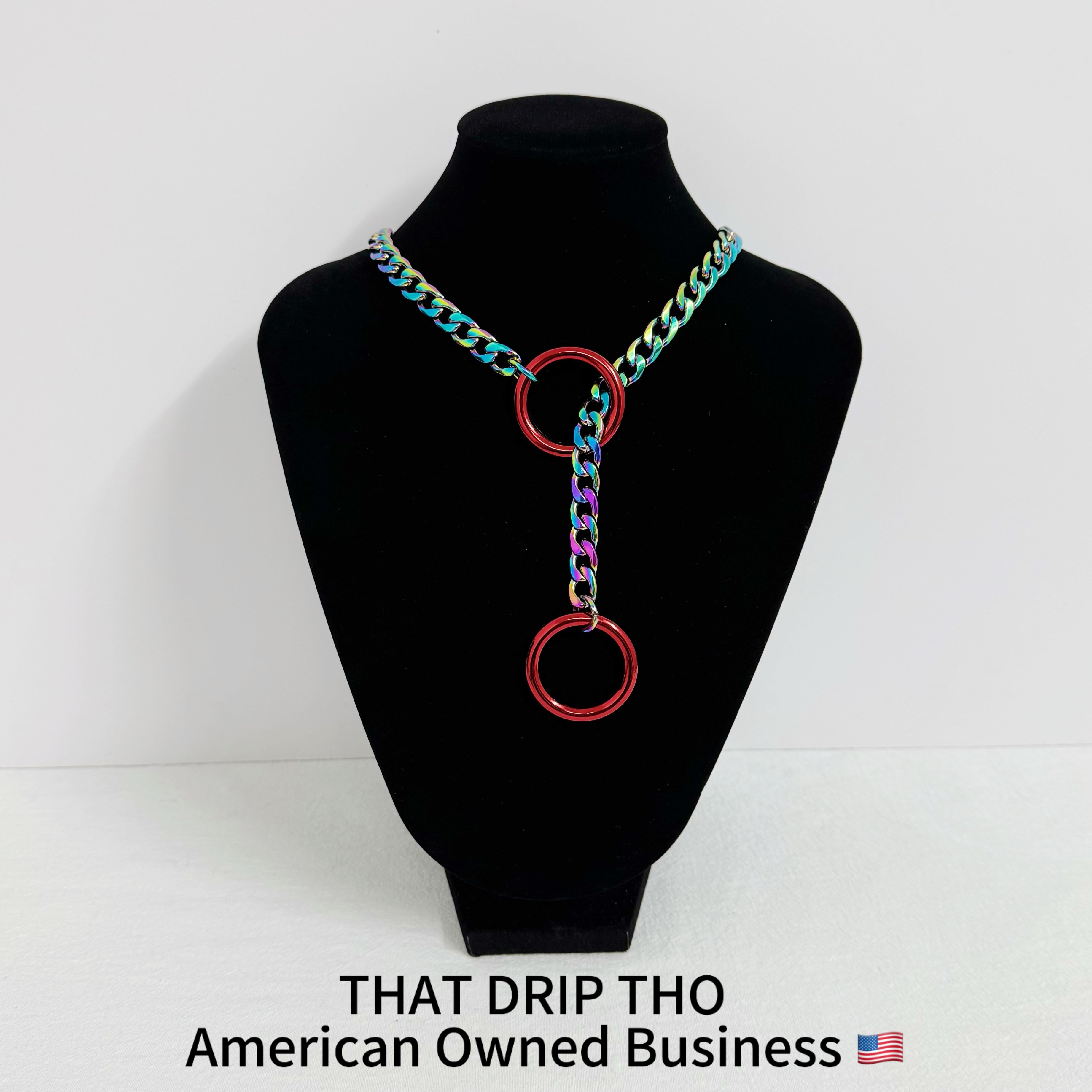 Luxe Chain (Besondere Halskette mit grünem Herz)