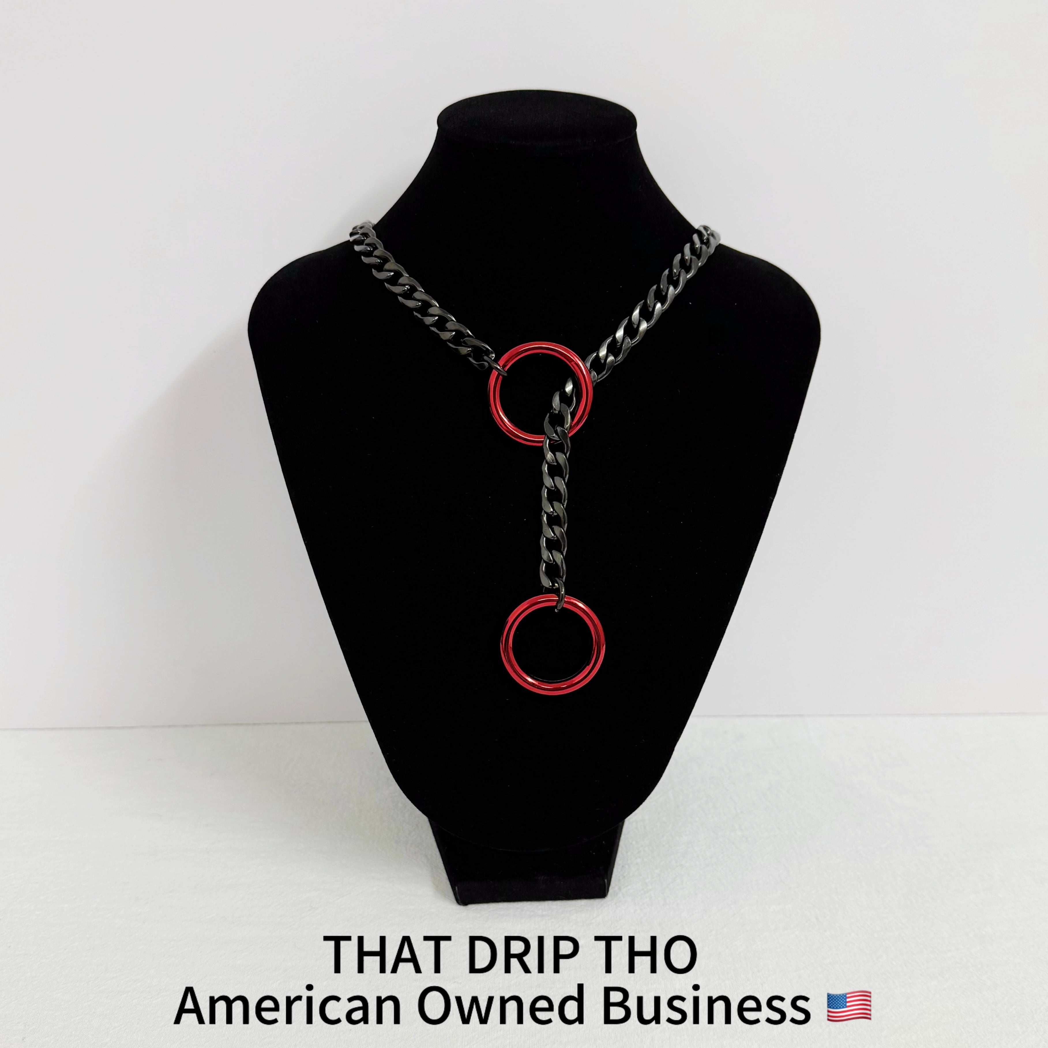 Luxe Chain (Besondere Halskette mit grünem Herz)