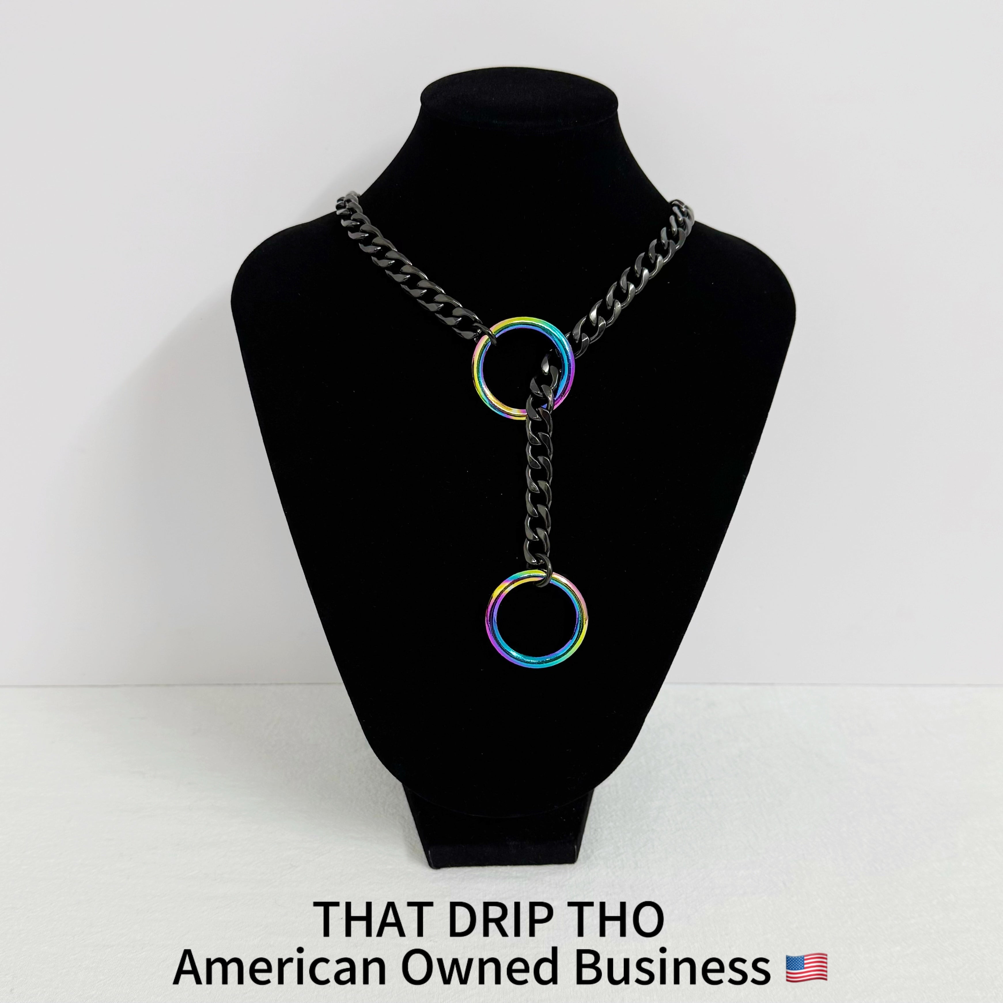 Luxe Chain (Besondere Halskette mit grünem Herz)
