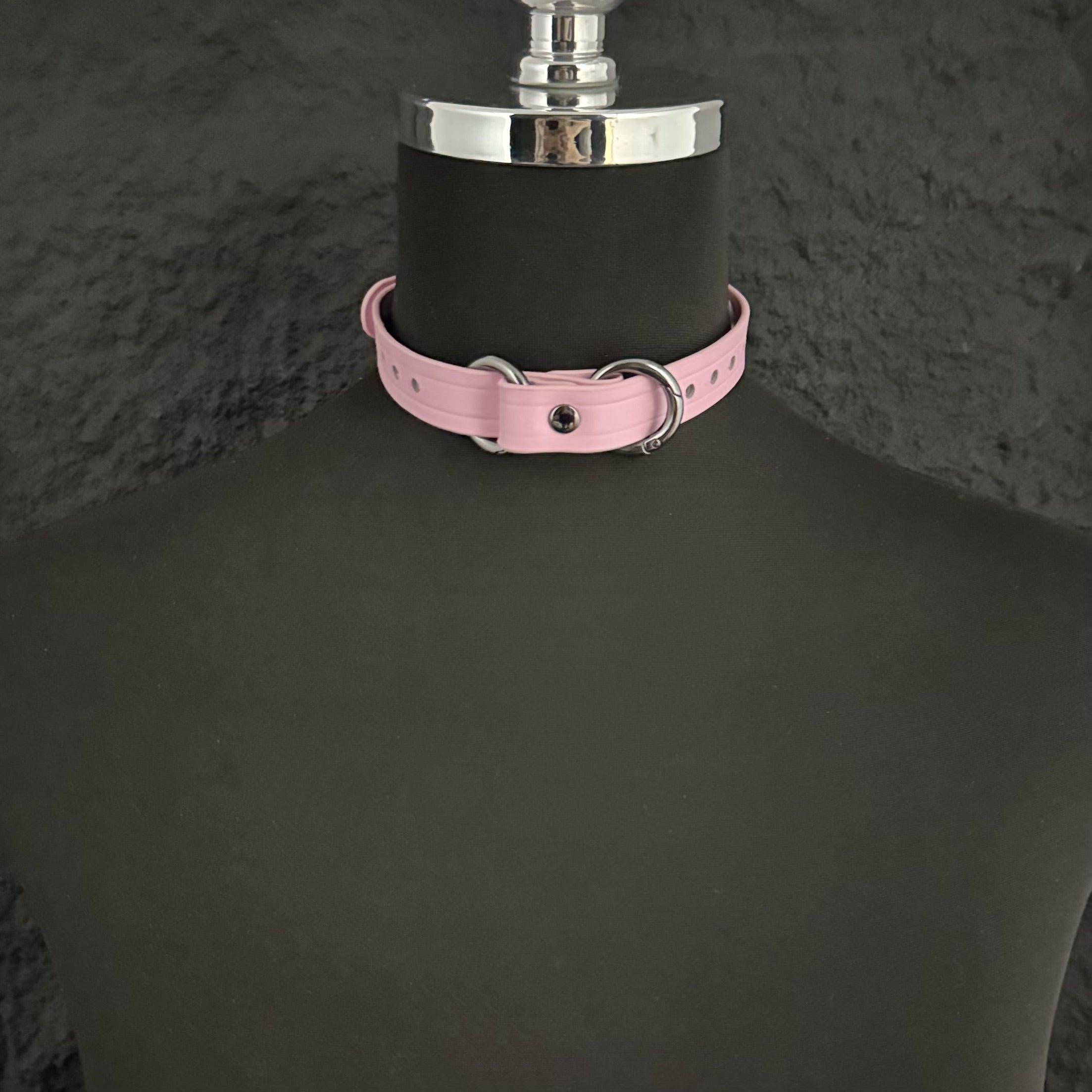 Boundless Leather Chain Set, 6 in 1 (Pink Leather-Black Chains)