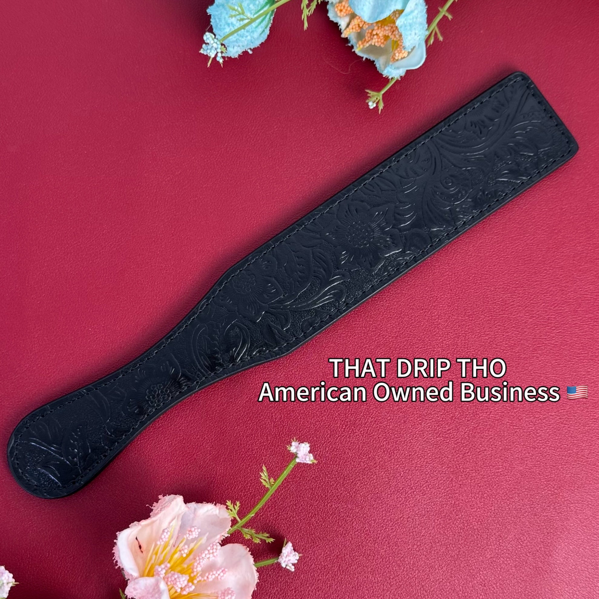 Color-Changing Rouge Leather Paddle