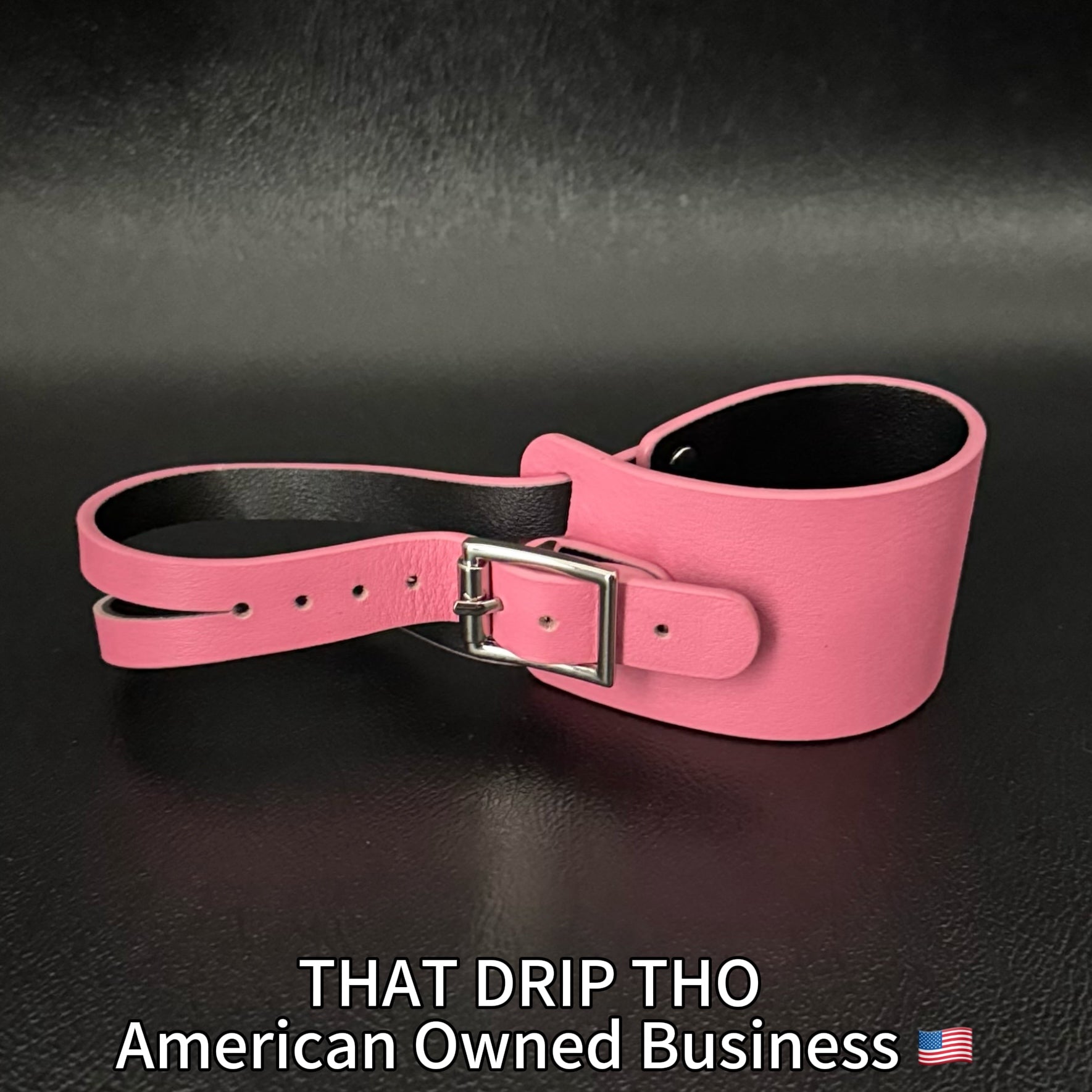Unisex BlushPink Leather Dual-Wear Bracelet-(Non Heat Reactive)