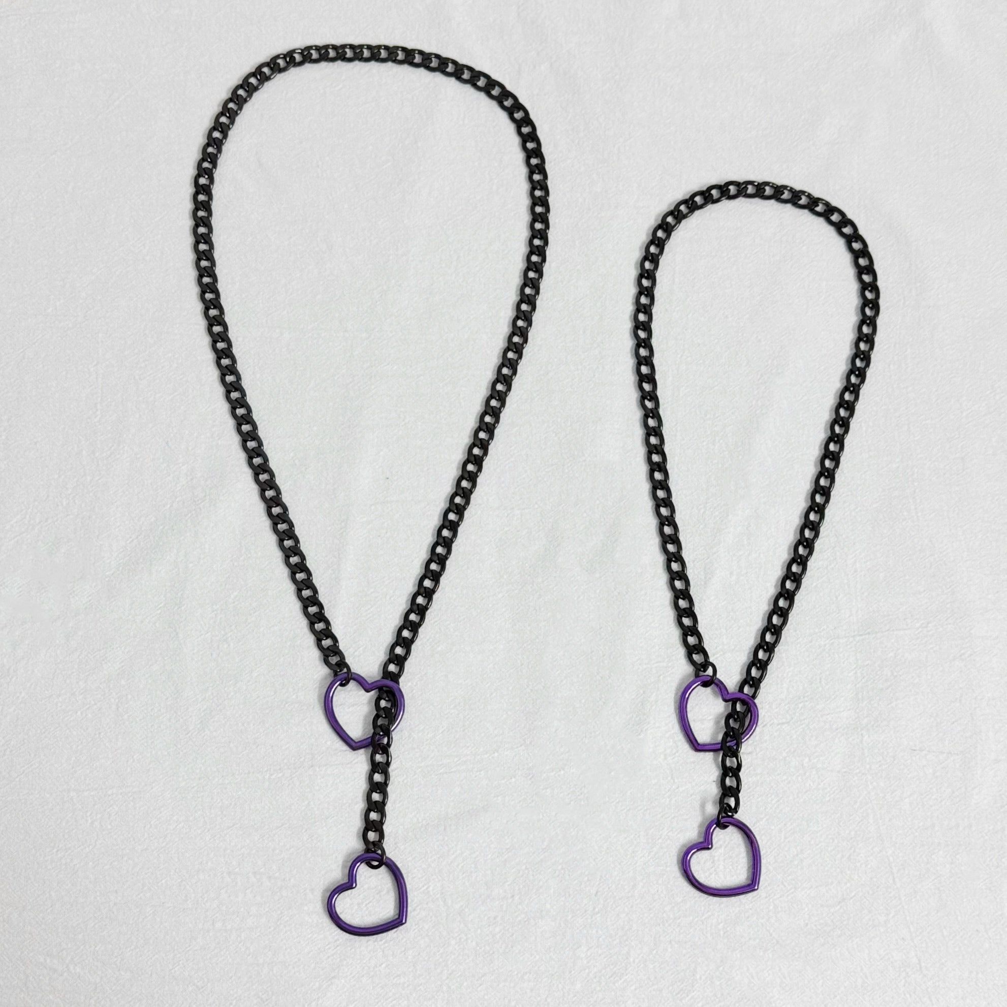 Luxe Chain (Special Heart O-rings Necklace) ( Large Size ) ( 3 colors available)