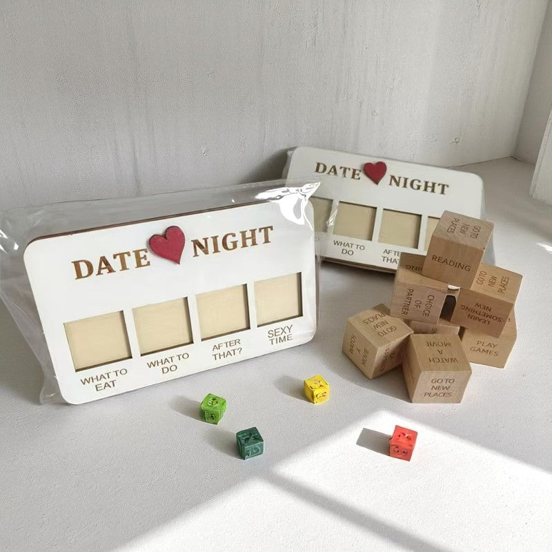 Affection Date Night Wood Dice Game