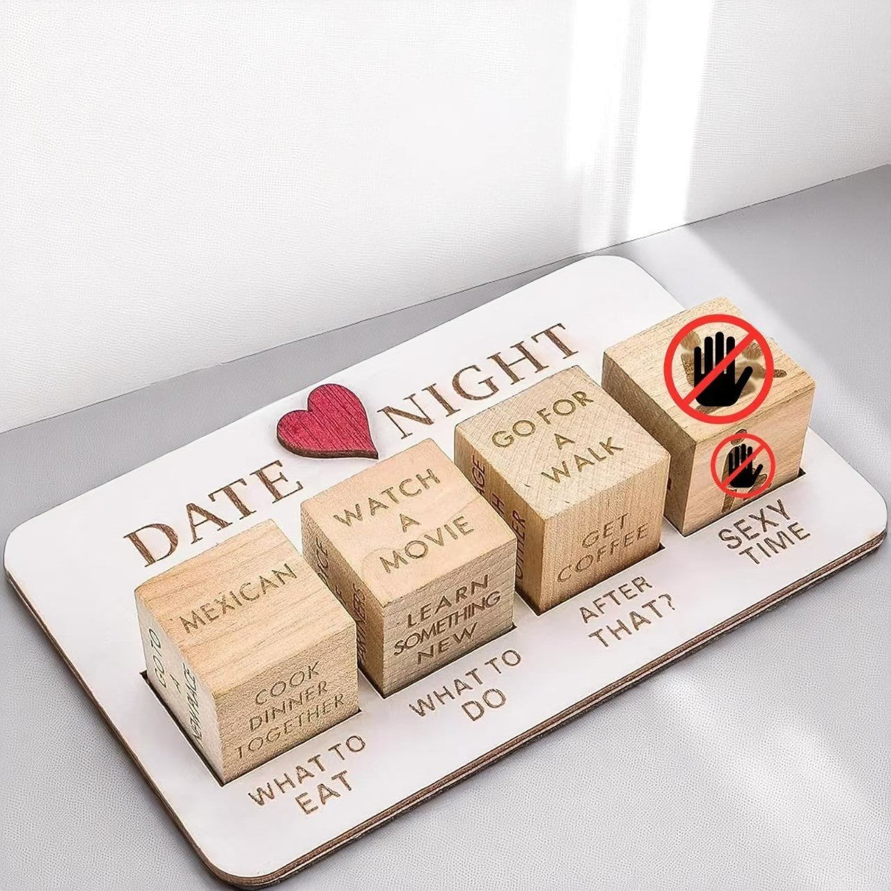 Affection Date Night Wood Dice Game