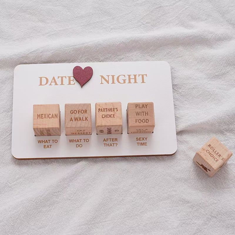 Affection Date Night Wood Dice Game