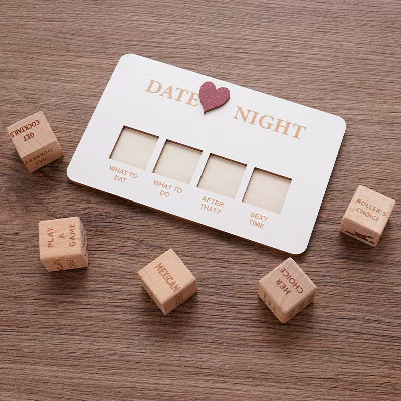 Affection Date Night Wood Dice Game