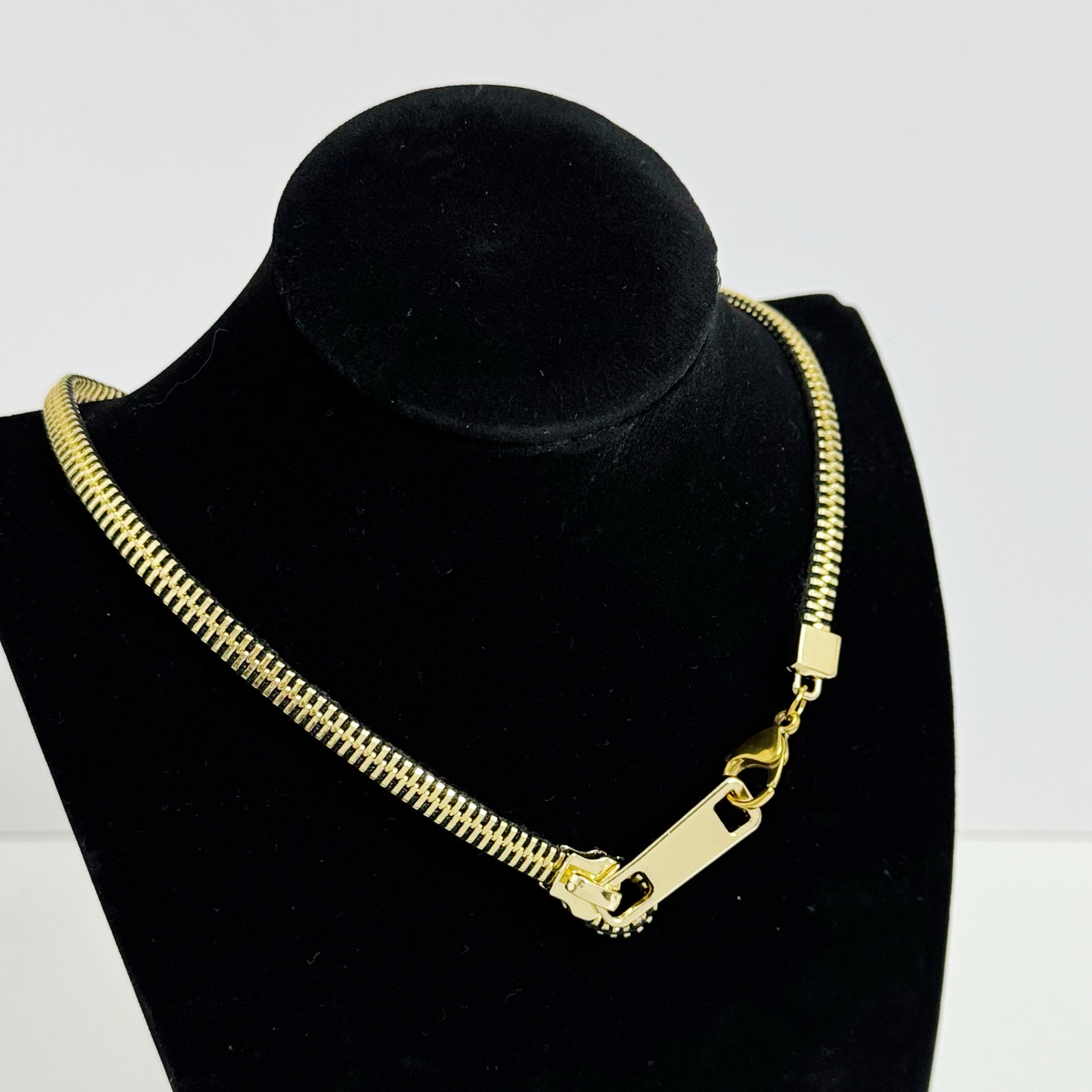 Unisex Edgy Zipper Chain Convertible Bracelet & Choker