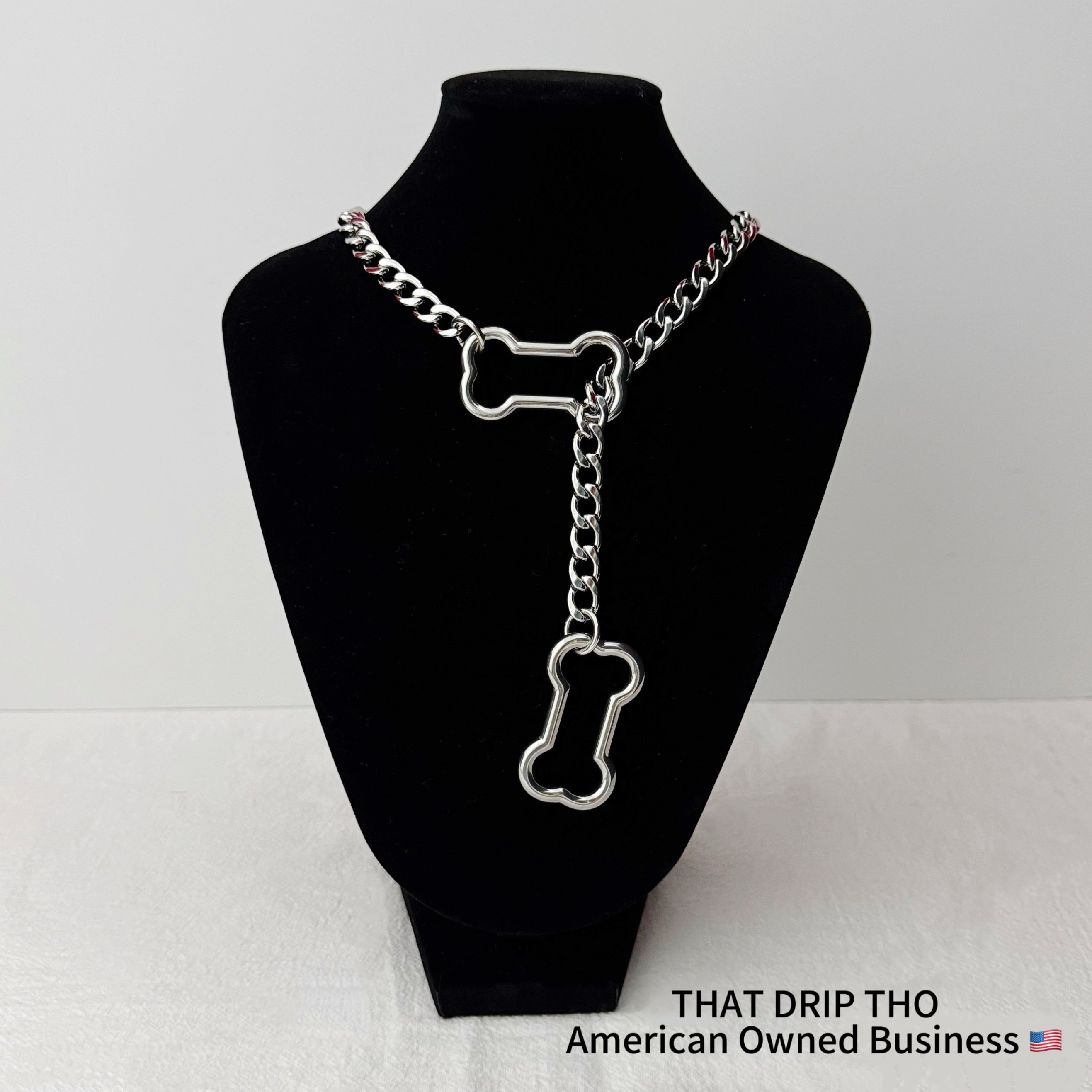 Doggy Bone Slip Chain Necklace