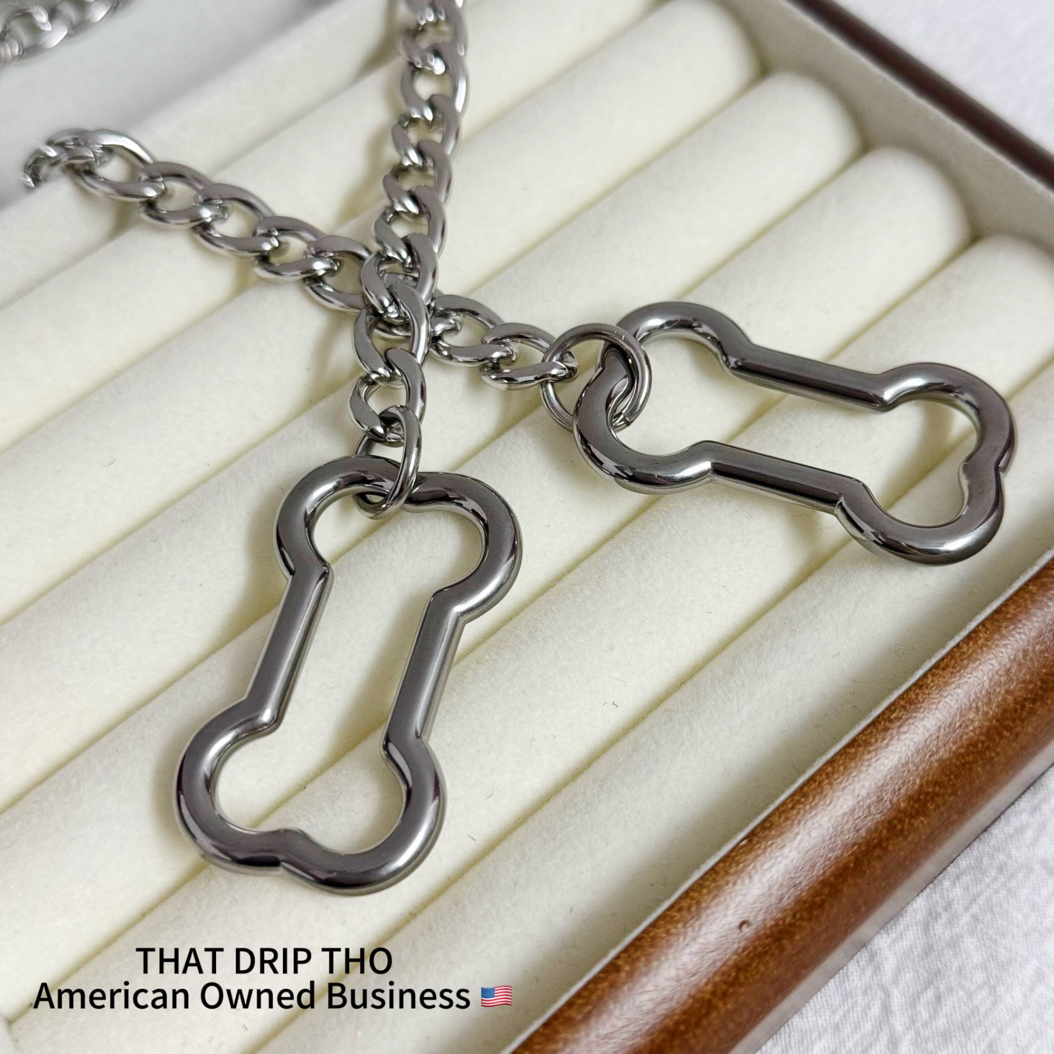 Doggy Bone Slip Chain Necklace