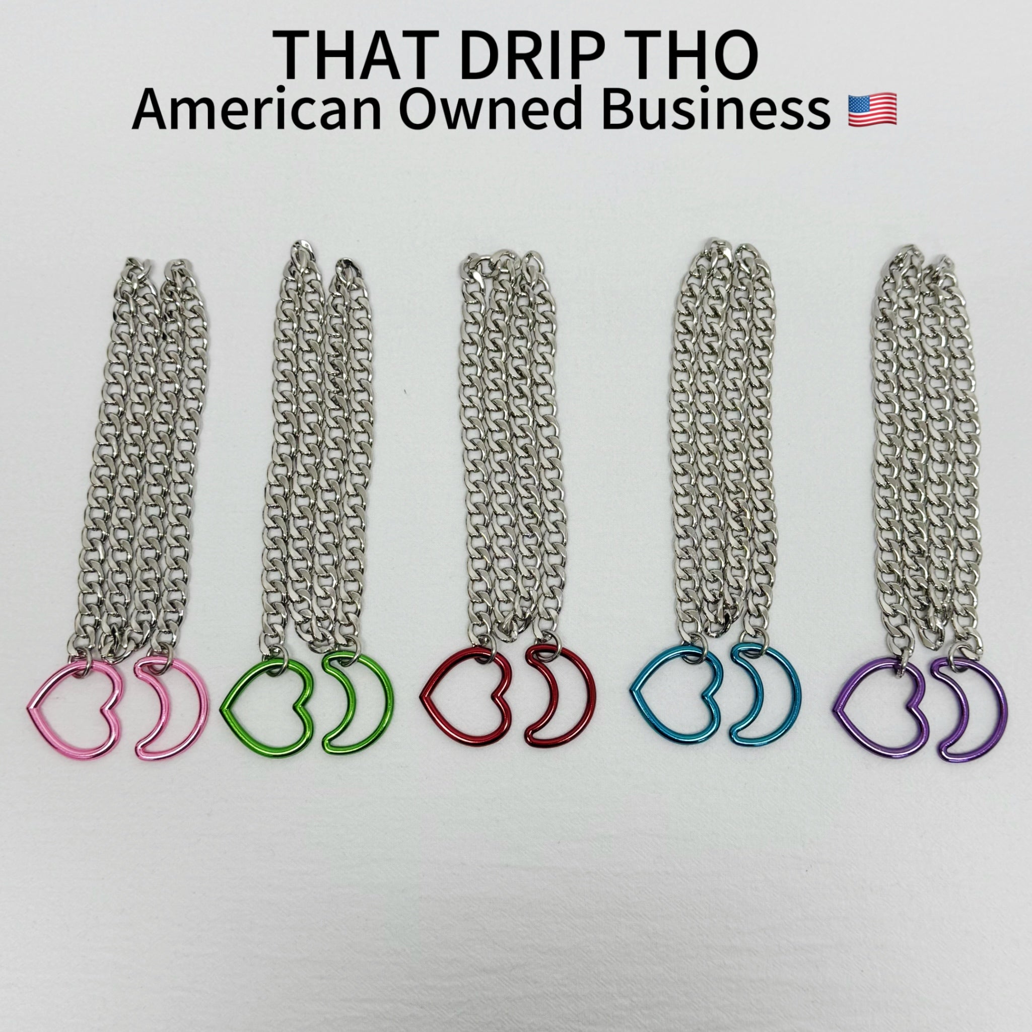 Luxe Chain (Besondere Halskette mit grünem Herz)