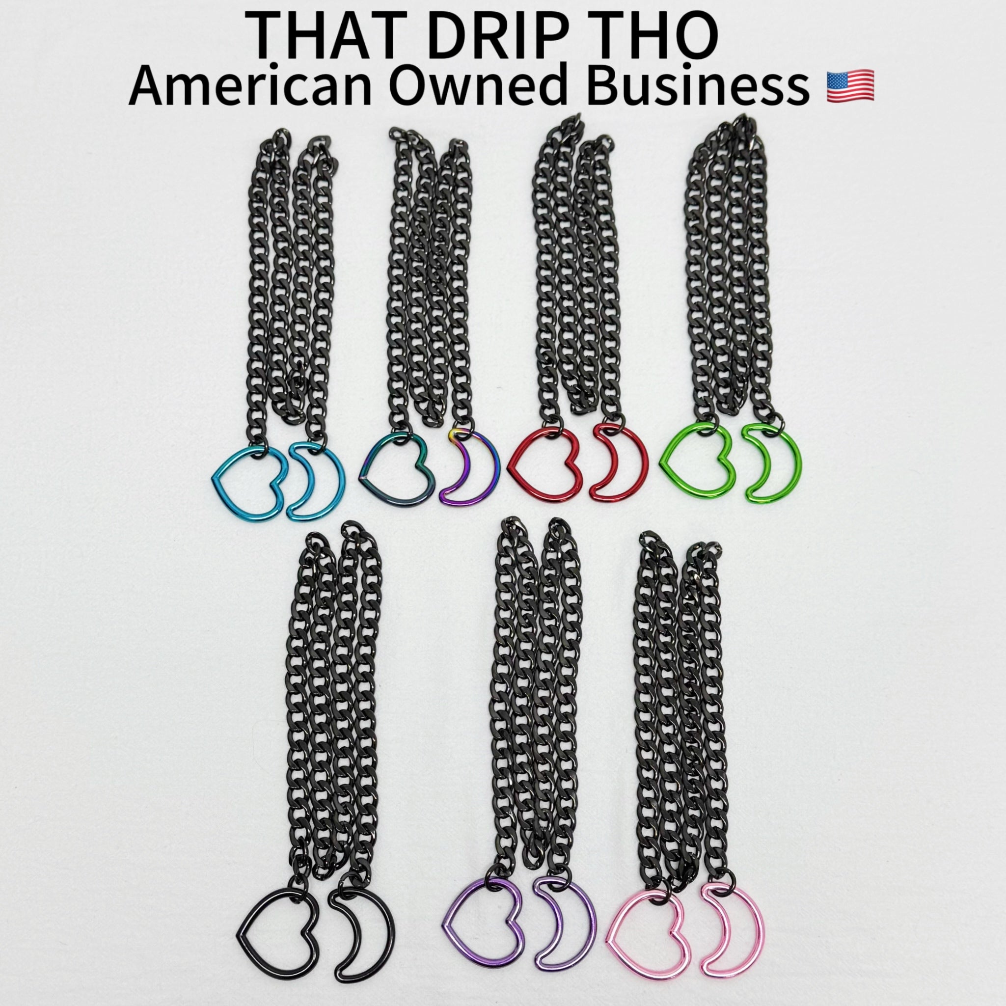 Luxe Chain (Besondere Halskette mit grünem Herz)