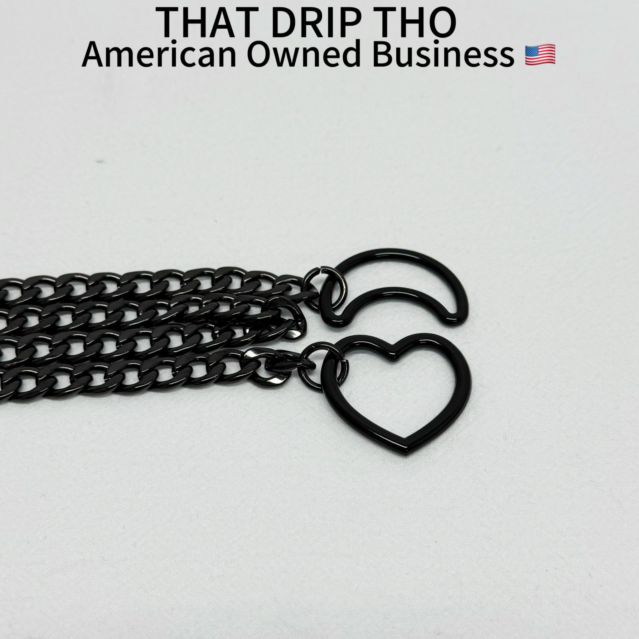 Luxe Chain (Special Black Moon & Heart Necklace)