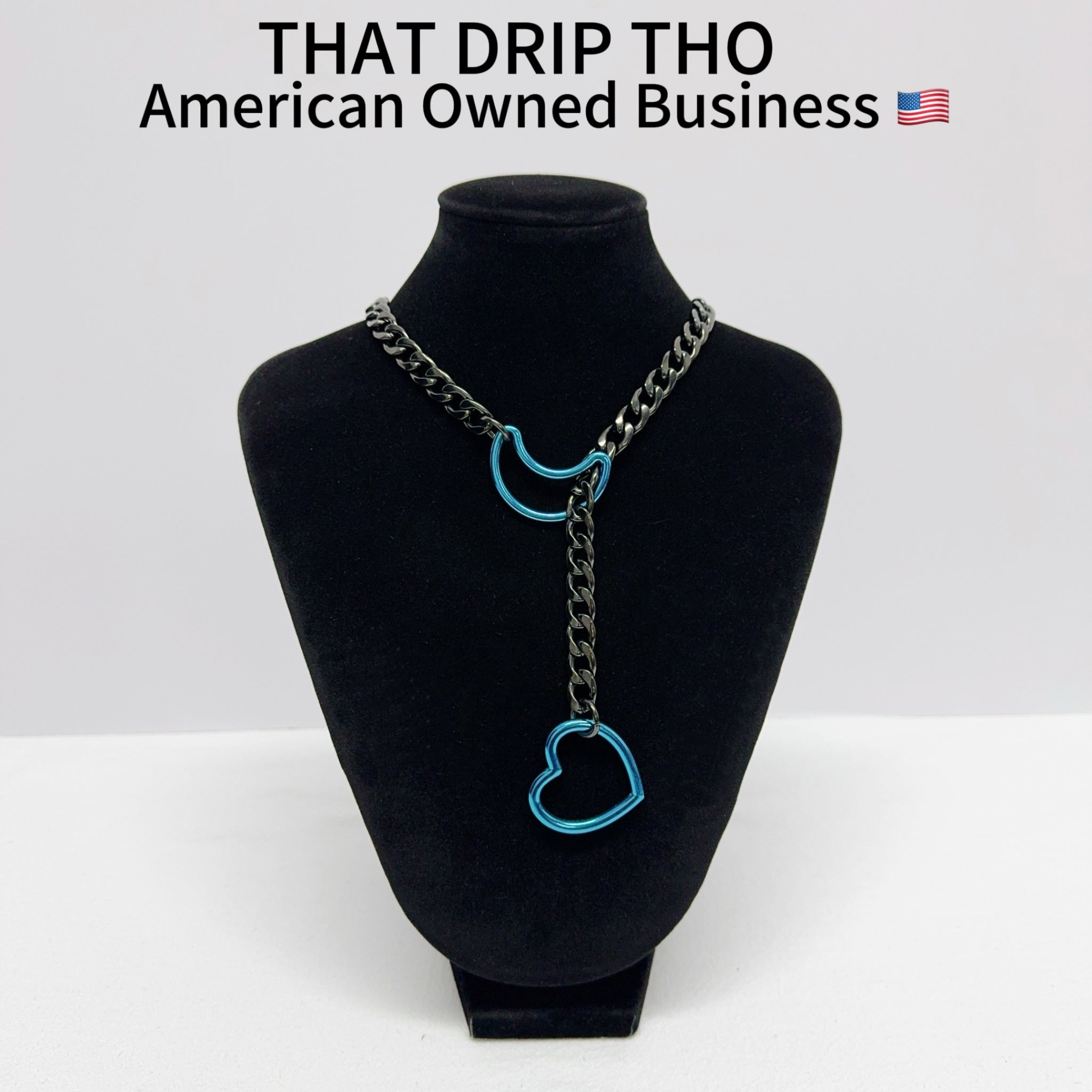 Luxe Chain (Besondere Halskette mit grünem Herz)