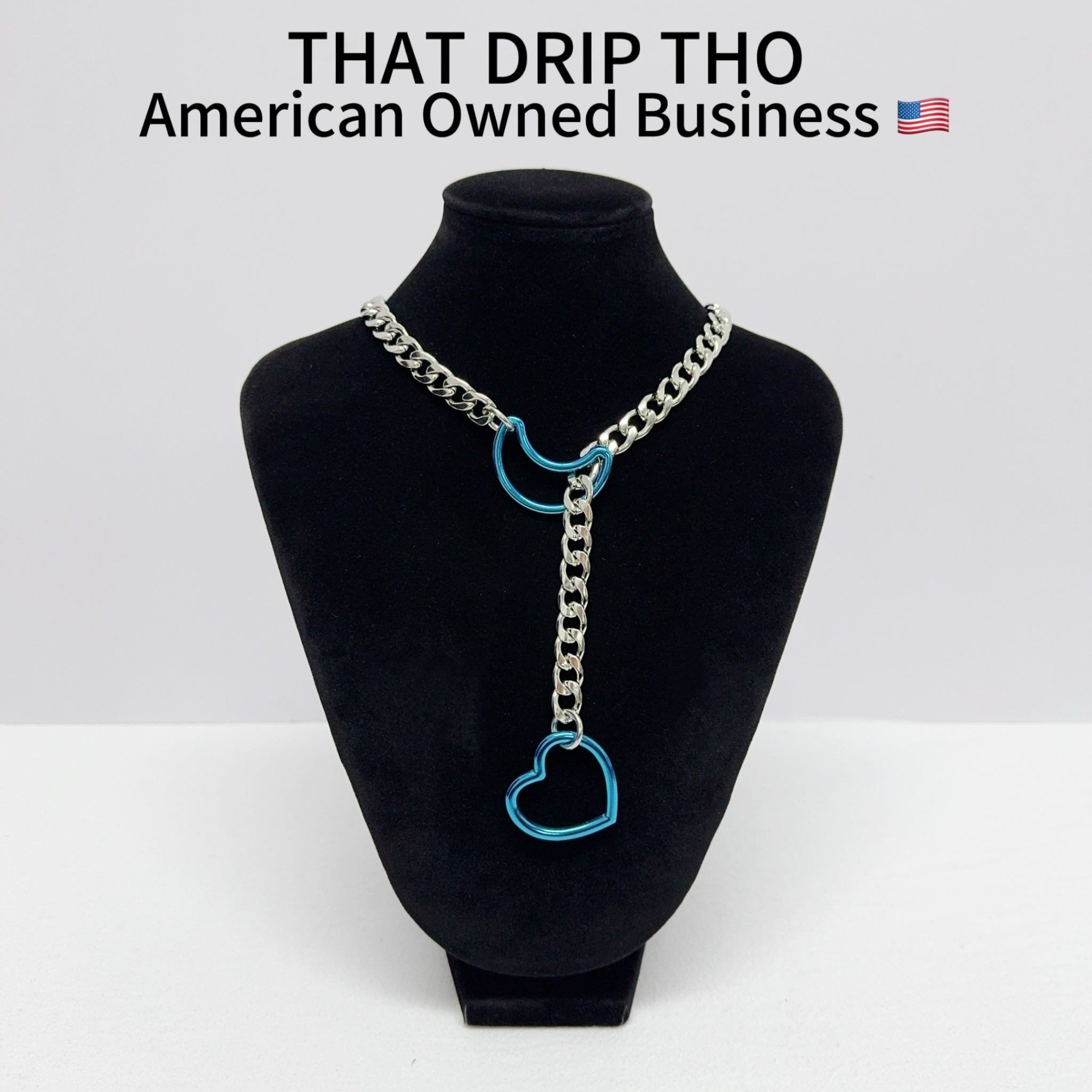 Luxe Chain (Besondere Halskette mit grünem Herz)