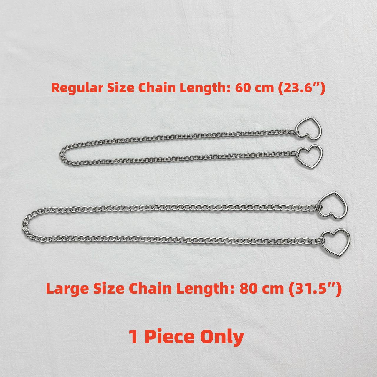 Luxe Chain (Besondere Halskette mit lila Herz)