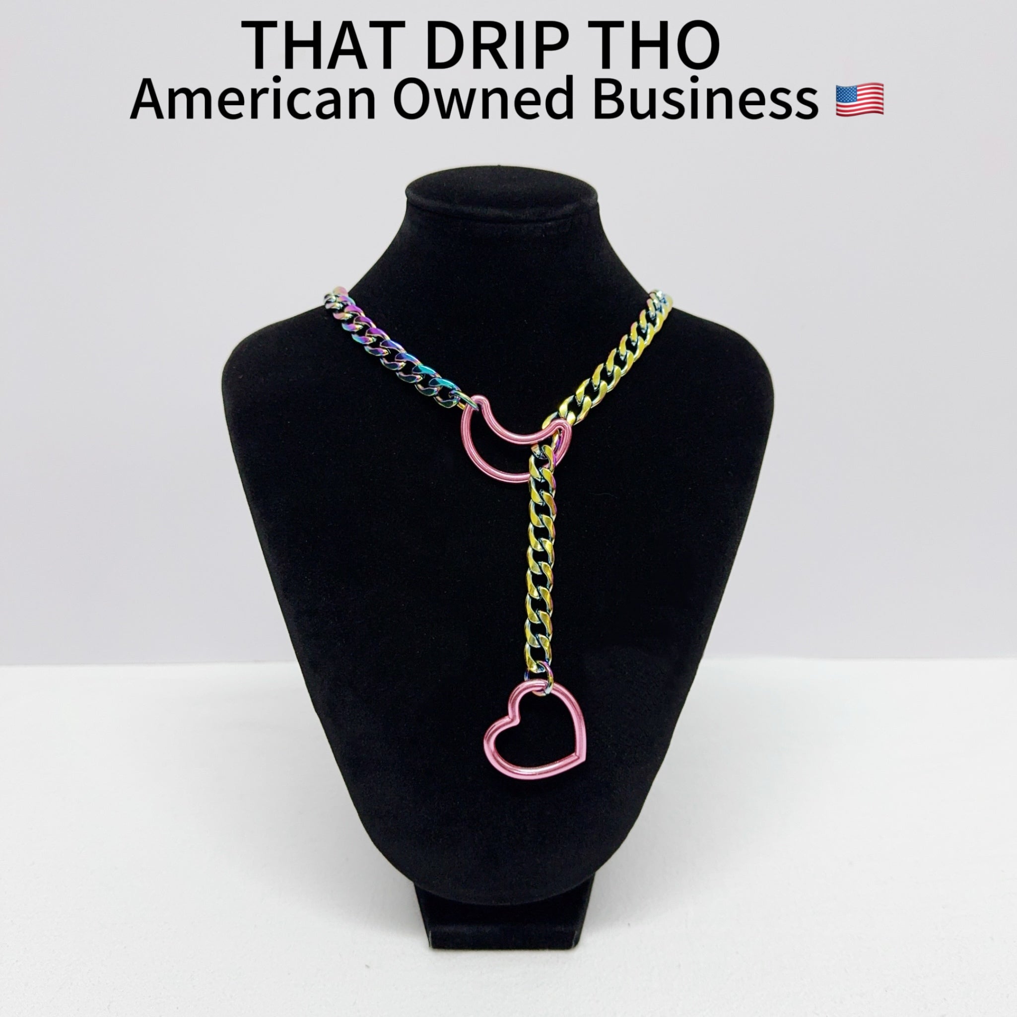 Luxe Chain (Special Pink Moon & Heart Necklace)