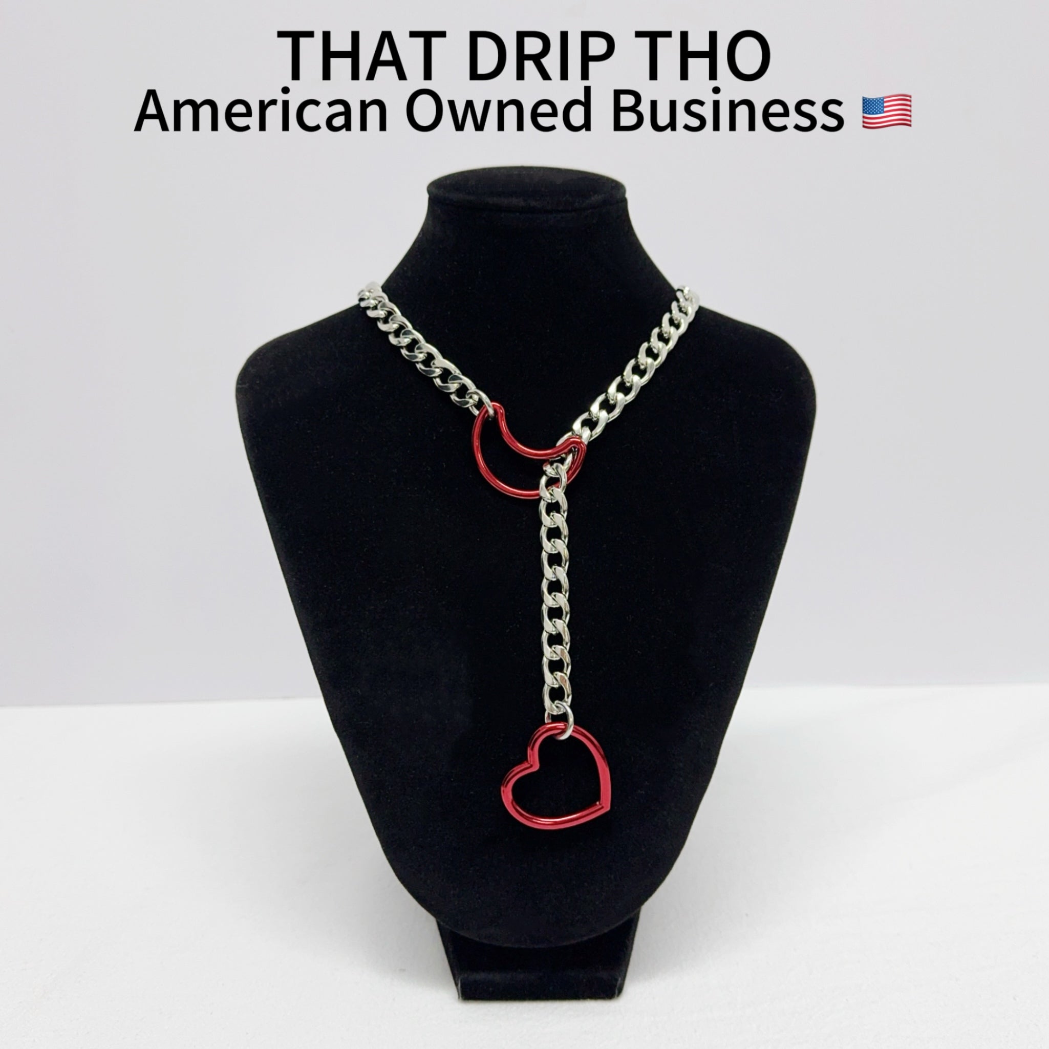 Luxe Chain (Special Red Moon & Heart Necklace)