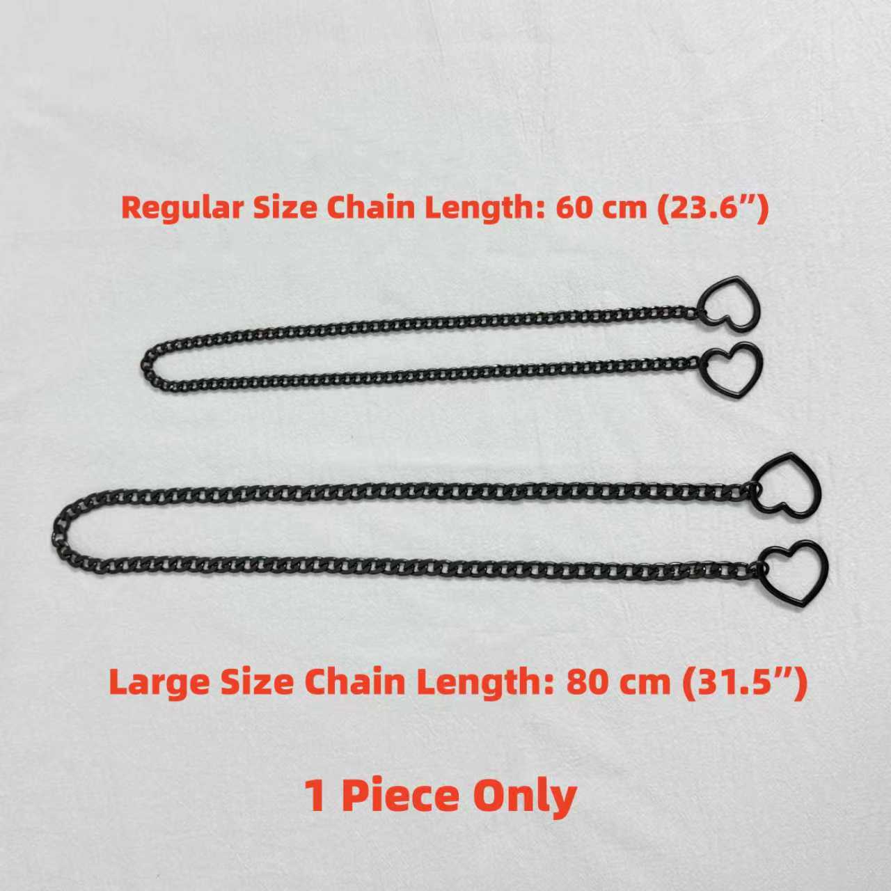 Luxe Chain (Special Heart O-rings Necklace) ( Large Size ) ( 3 colors available)