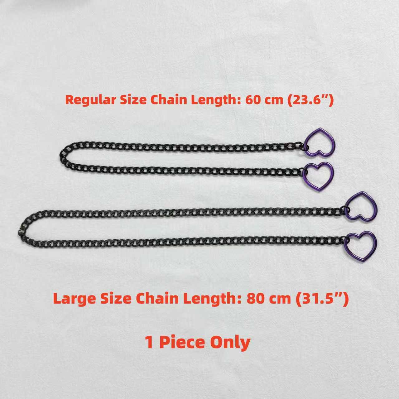 Luxe Chain (Special Heart O-rings Necklace) ( Large Size ) ( 3 colors available)