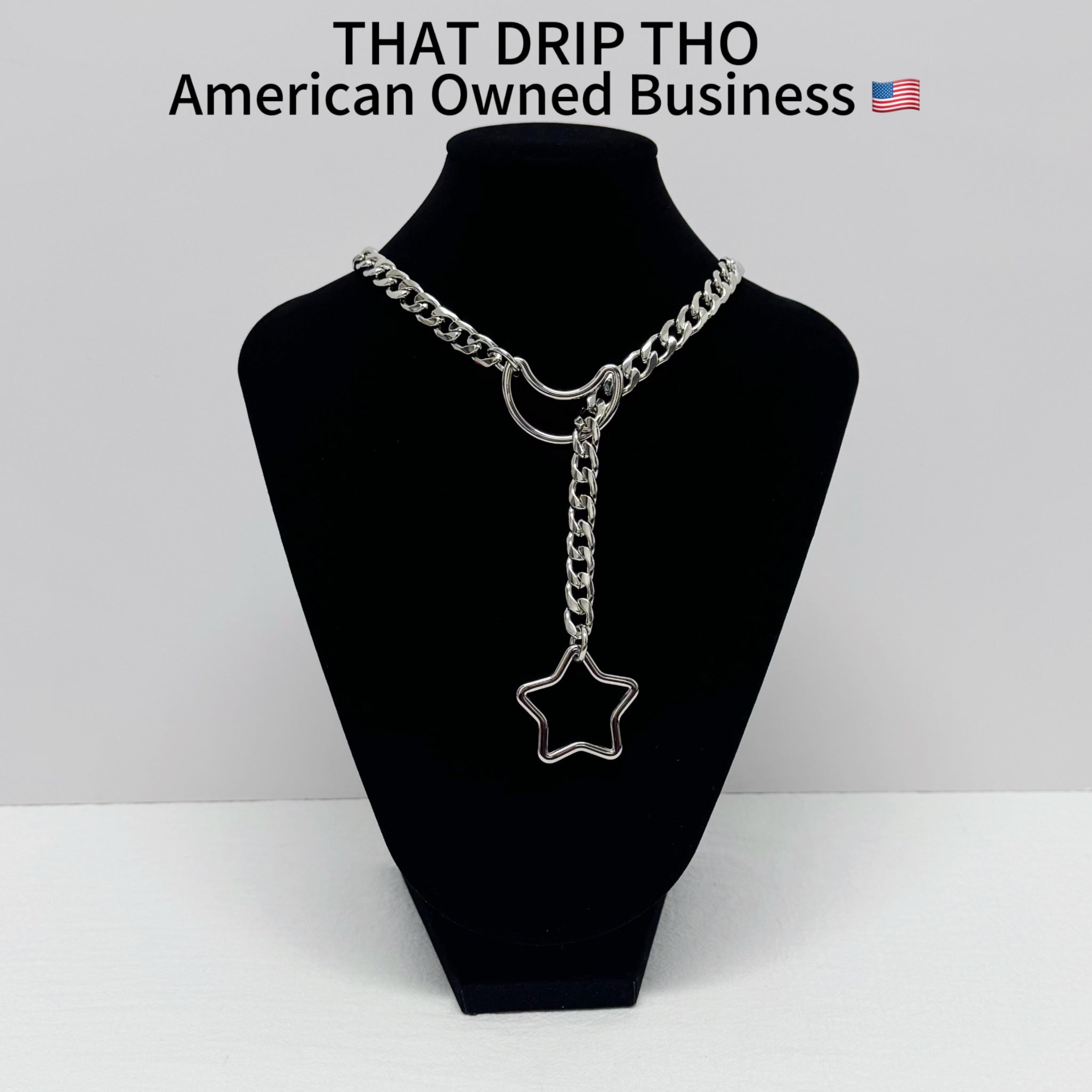 Luxe Chain (Special Star&Moon with Silver chain Necklace)