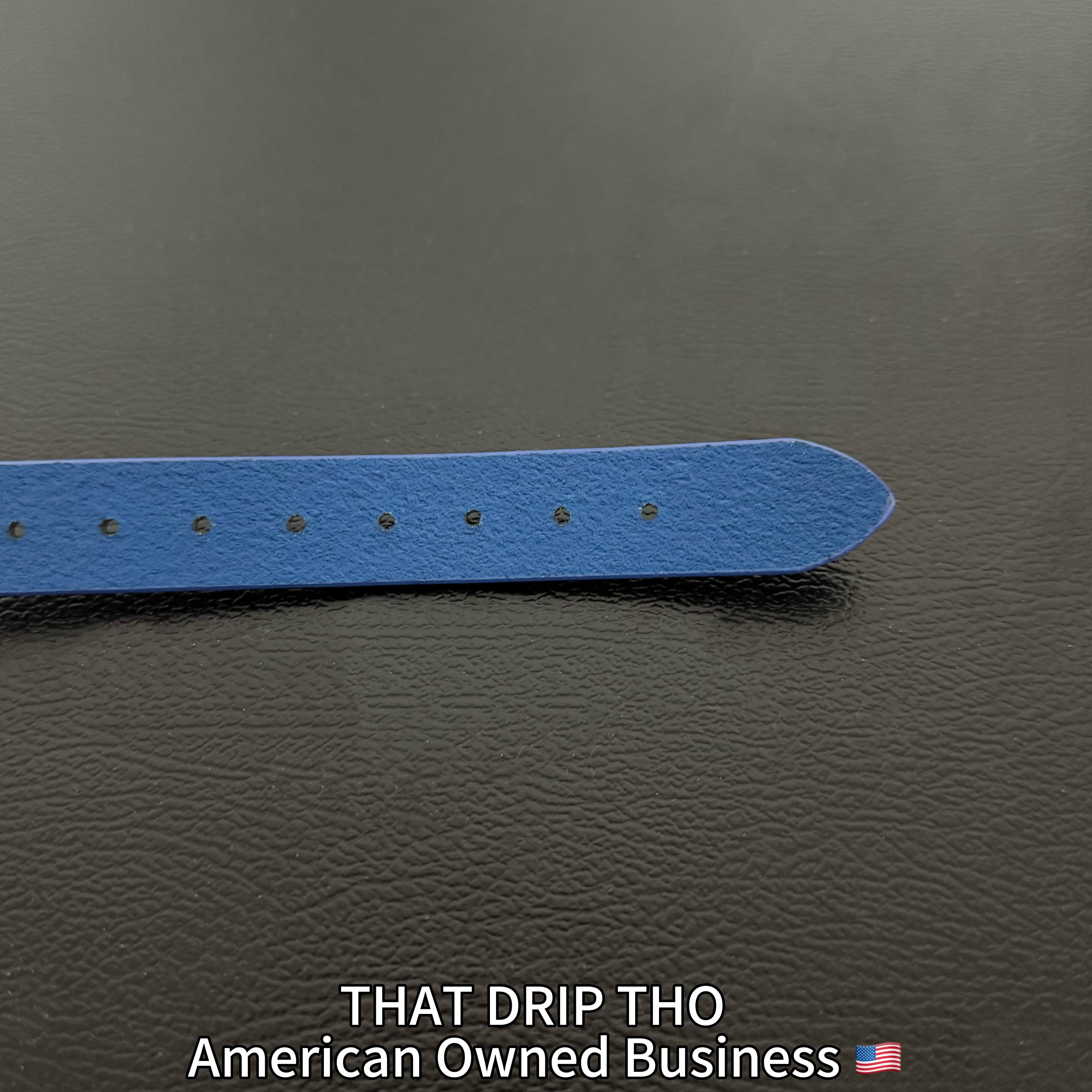 Luxe Chain( 3 in 1 Convertible Leather Bracelet, Handcuffs & Choker Necklace) ( Blue Leather with Heart)