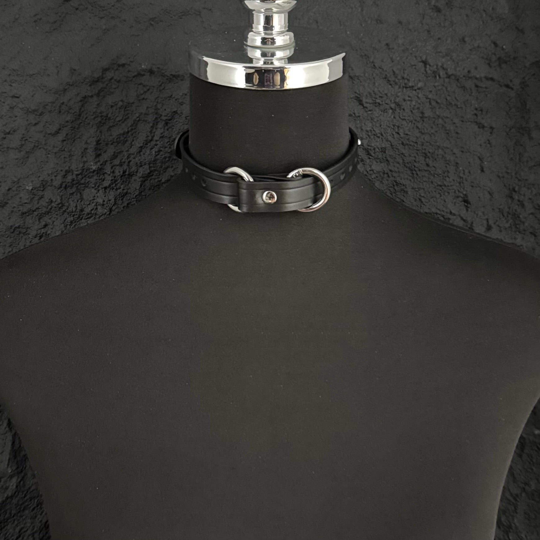 Boundless Leather Chain Set, 6 in 1 (Black Leather-Silver Chains)