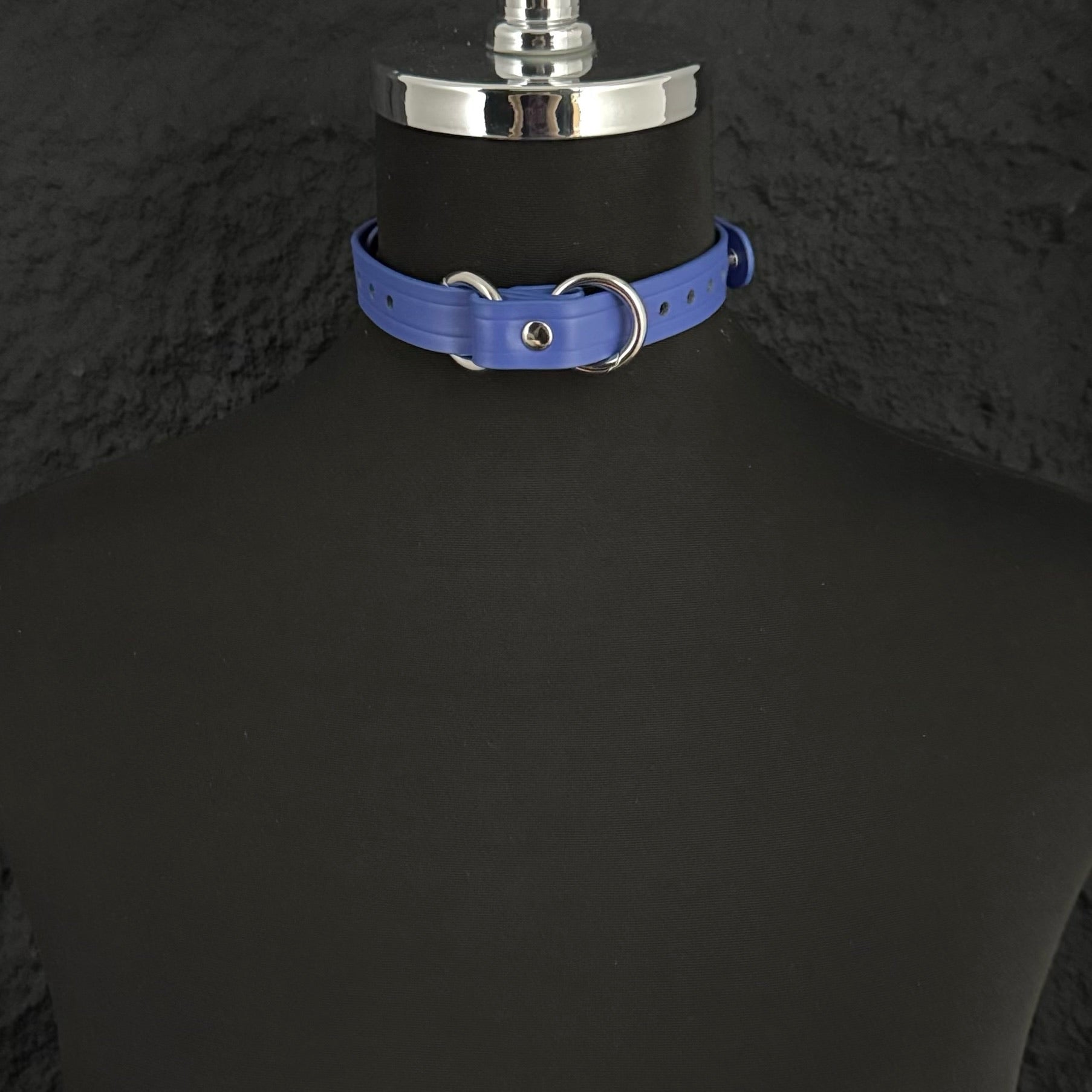 Boundless Leather Chain Set, 6 in 1 (Blue Leather-Silver Chains)