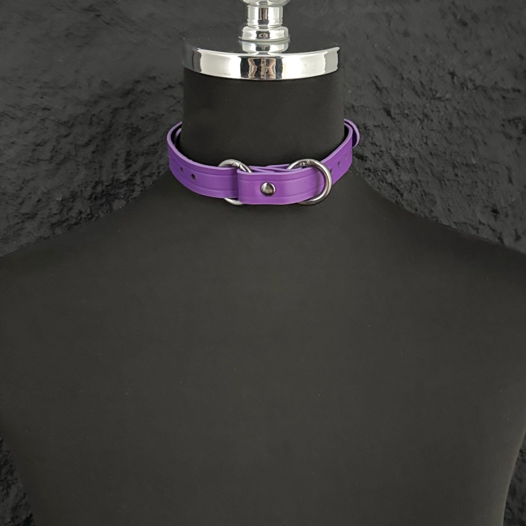 Boundless Leather Chain Set, 6 in 1 (Purple Leather-Black Chains)