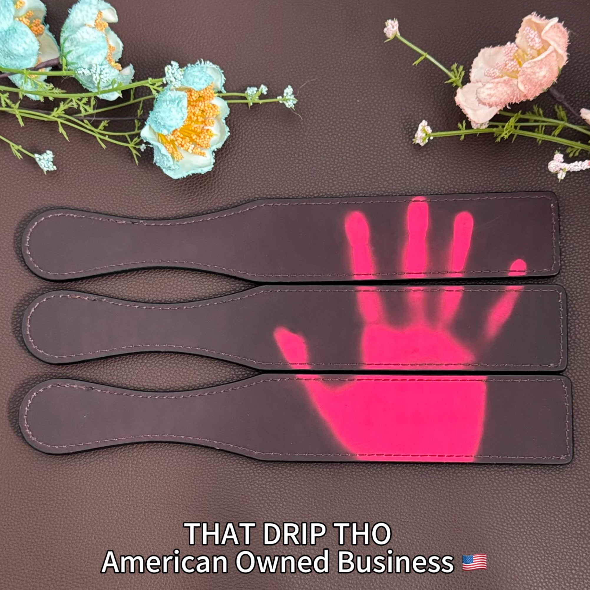 Color-Changing Rouge Leather Paddle